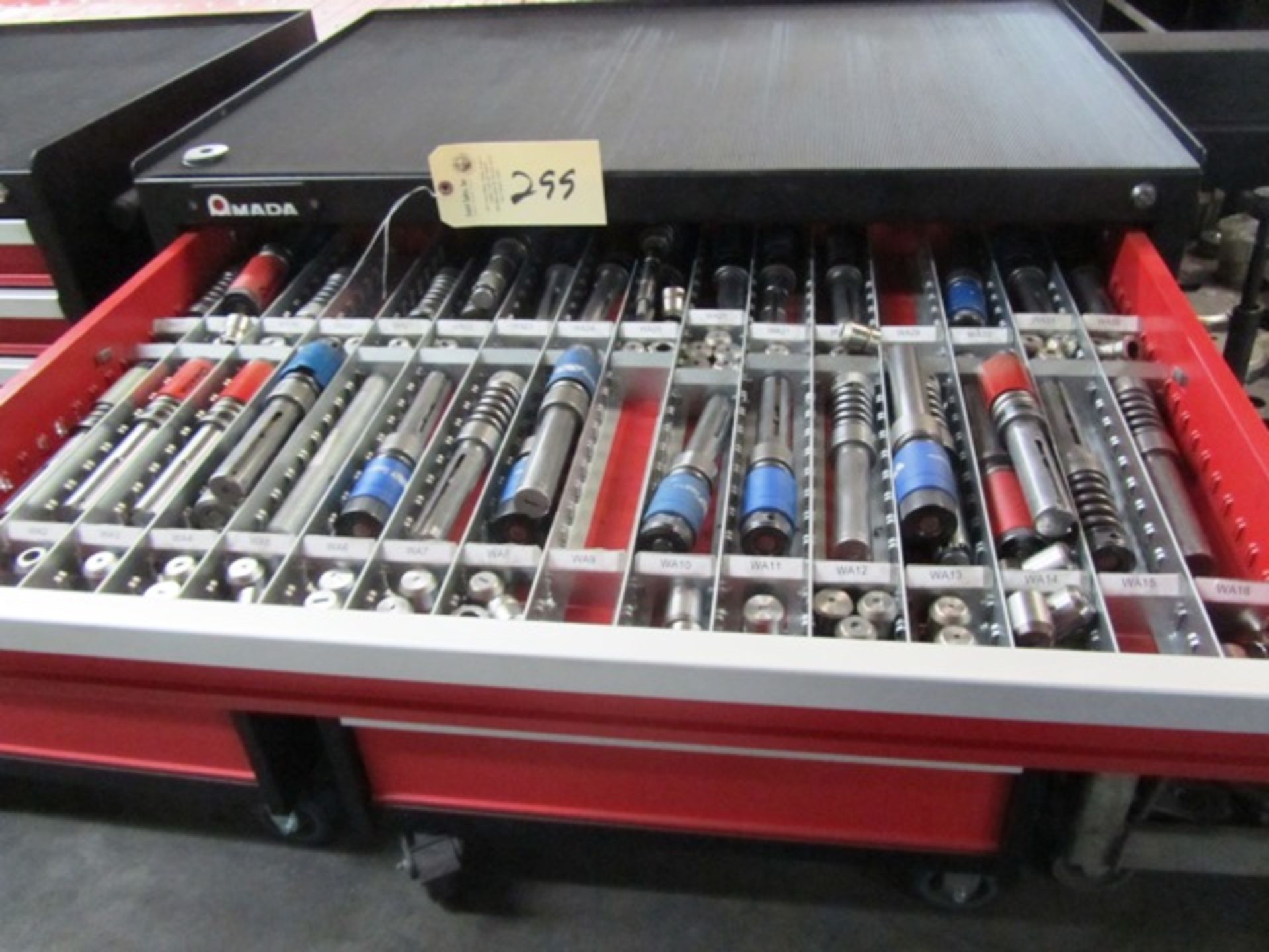 Amada 8 Drawer Portable Tool Cabinet with Turret Punches & Dies - Image 2 of 7