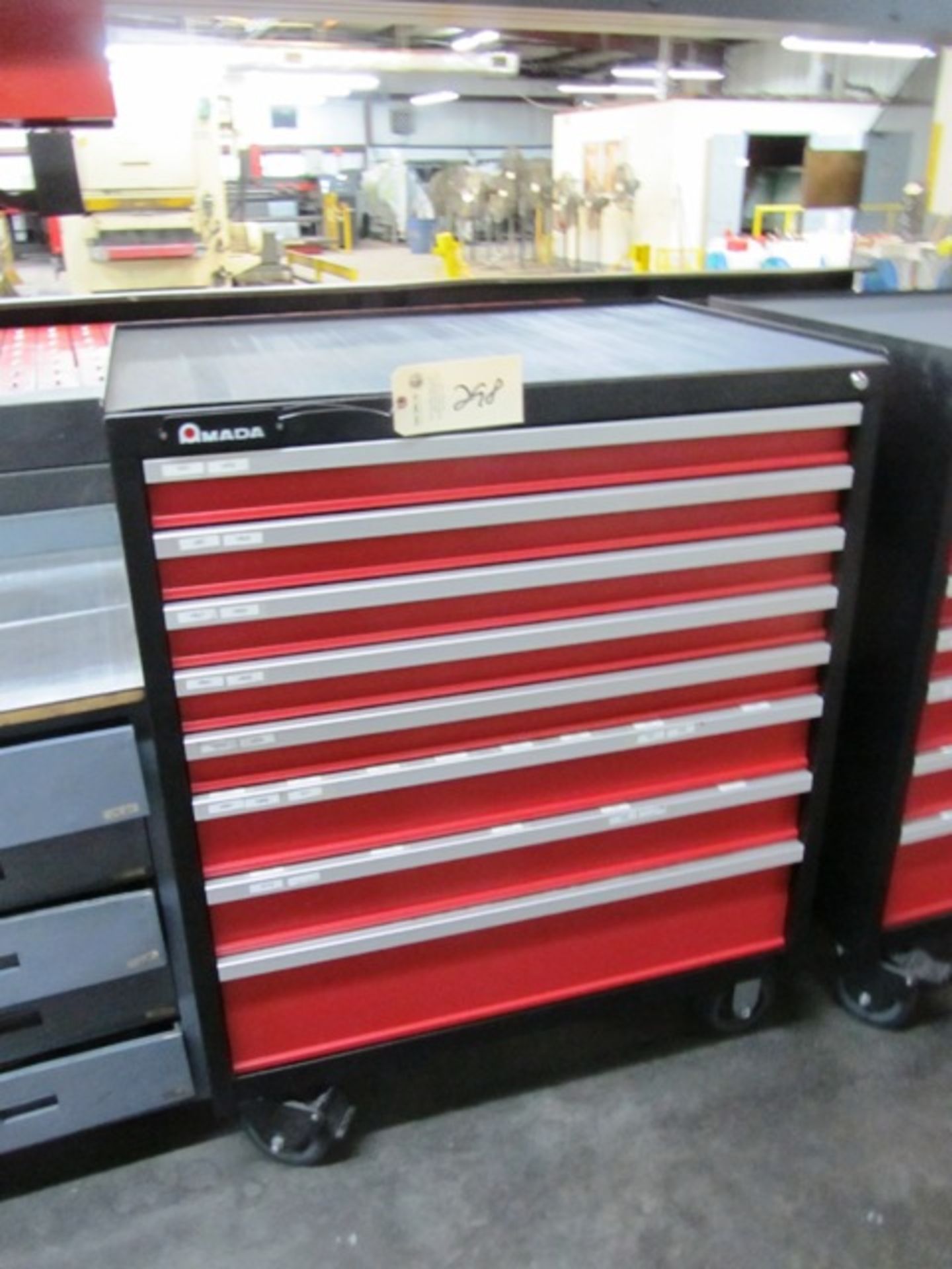 Amada 8 Drawer Portable Tool Cabinet with Turret Punches & Dies