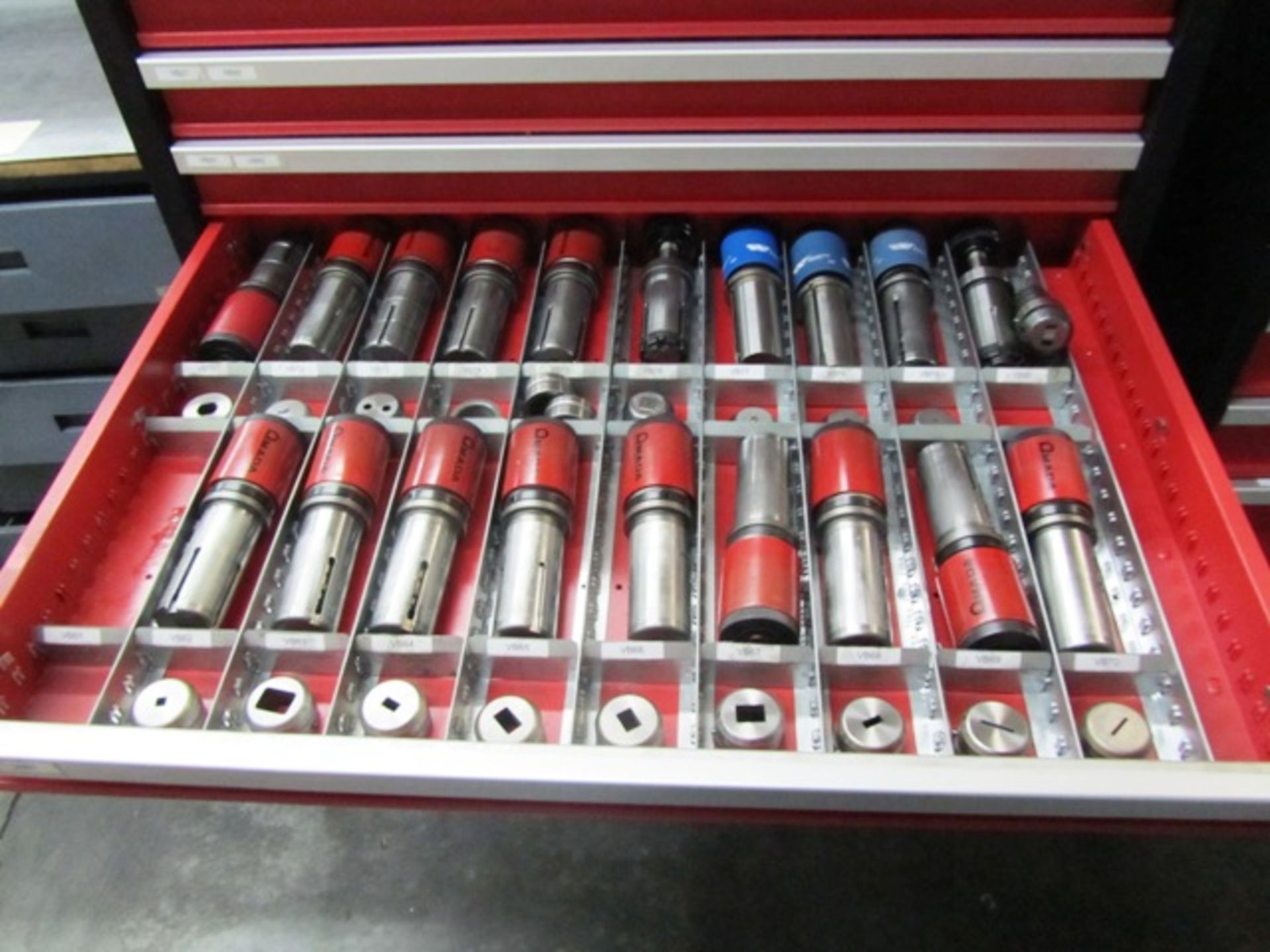 Amada 8 Drawer Portable Tool Cabinet with Turret Punches & Dies - Image 6 of 8