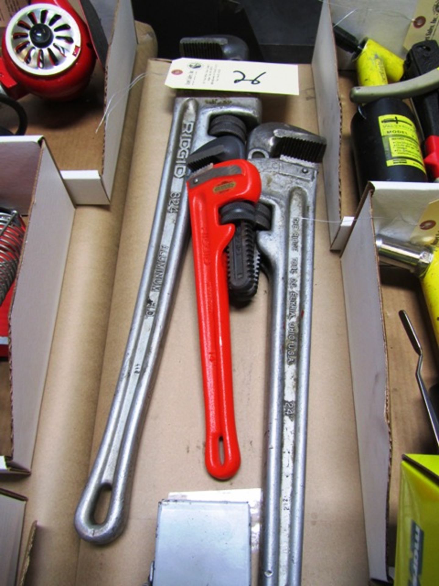 (2) 24'' Aluminum Pipe Wrenches