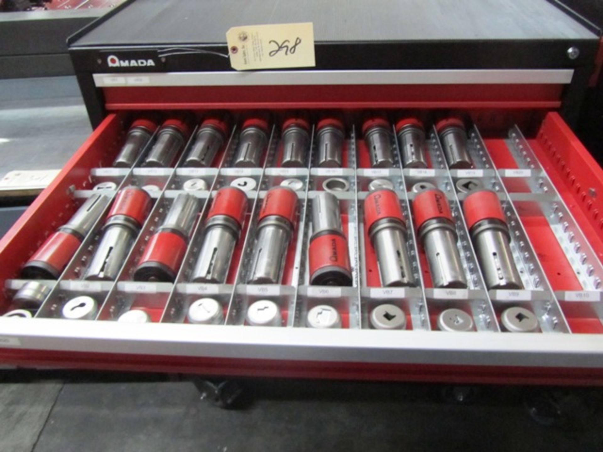 Amada 8 Drawer Portable Tool Cabinet with Turret Punches & Dies - Image 3 of 8