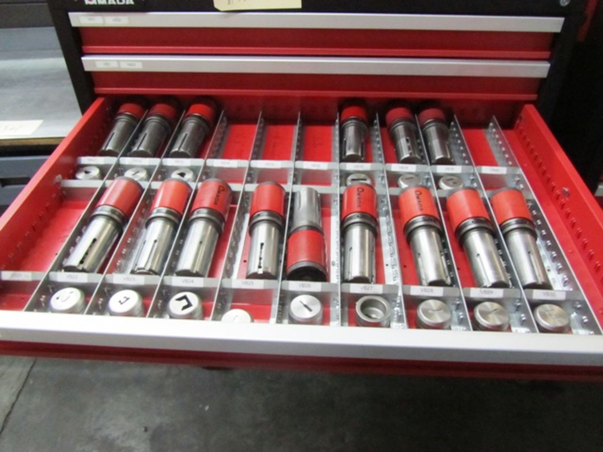 Amada 8 Drawer Portable Tool Cabinet with Turret Punches & Dies - Image 4 of 8