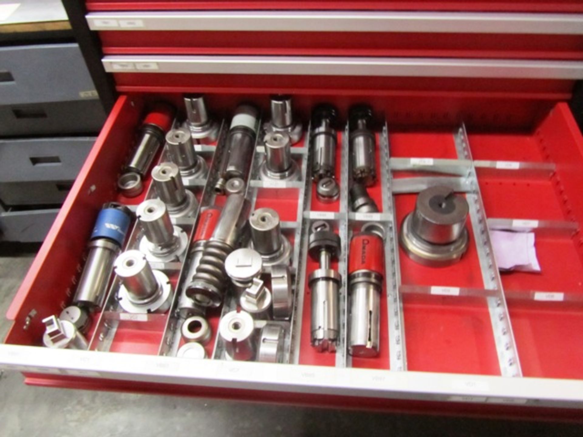 Amada 8 Drawer Portable Tool Cabinet with Turret Punches & Dies - Image 7 of 8