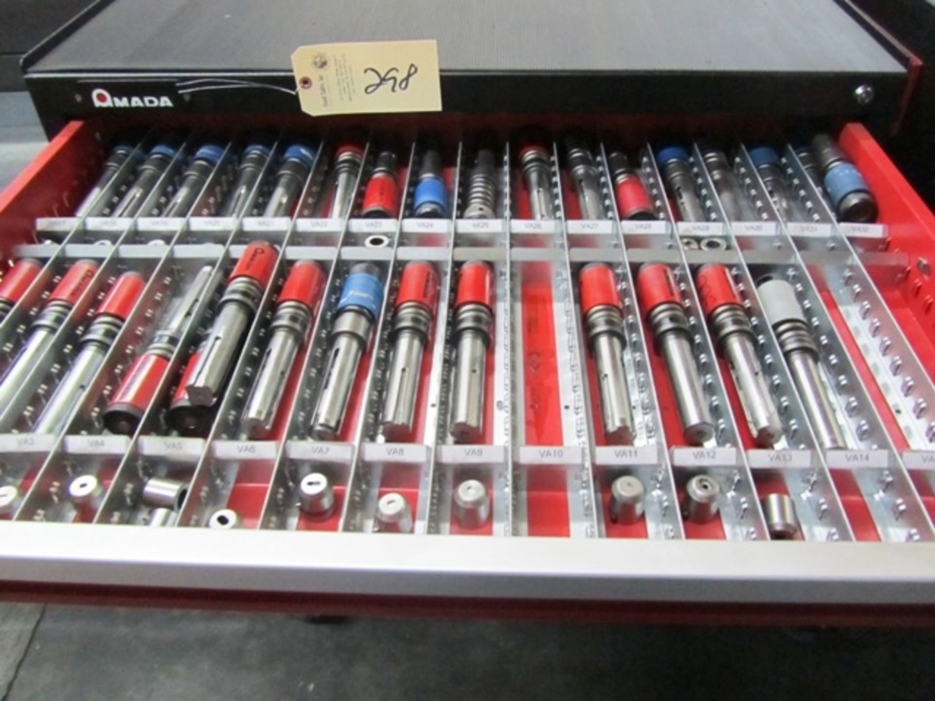 Amada 8 Drawer Portable Tool Cabinet with Turret Punches & Dies - Image 2 of 8