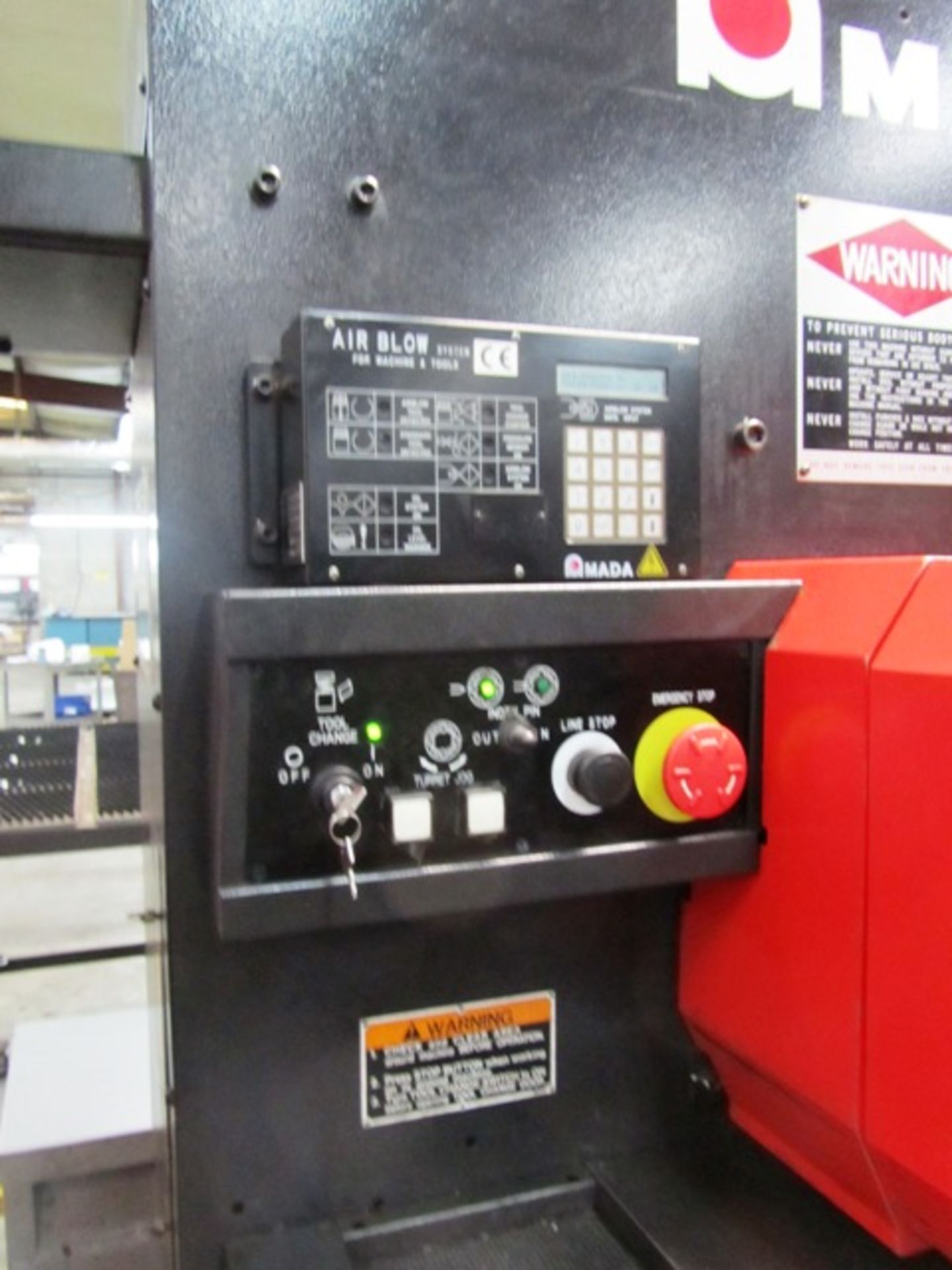 Amada Model EMK 3610NT 33 Ton Electric Servo CNC Turret Press with 58 Station Turret, 4 Auto Index - Image 4 of 6