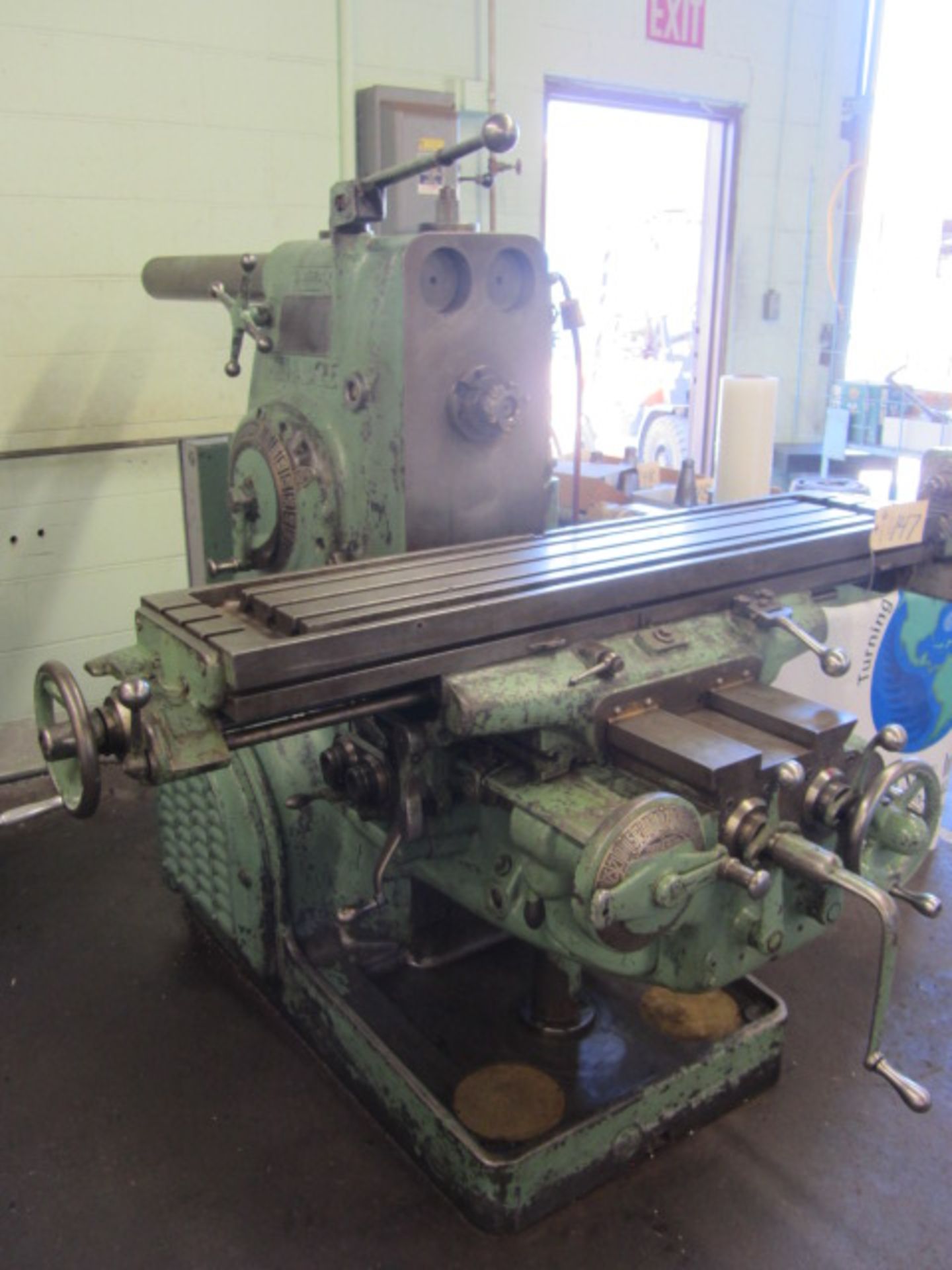 Milwaukee Horizontal Milling Machine with Arbor Support, 12'' x 56'' Work Table, #50 Taper Spindle - Image 6 of 6