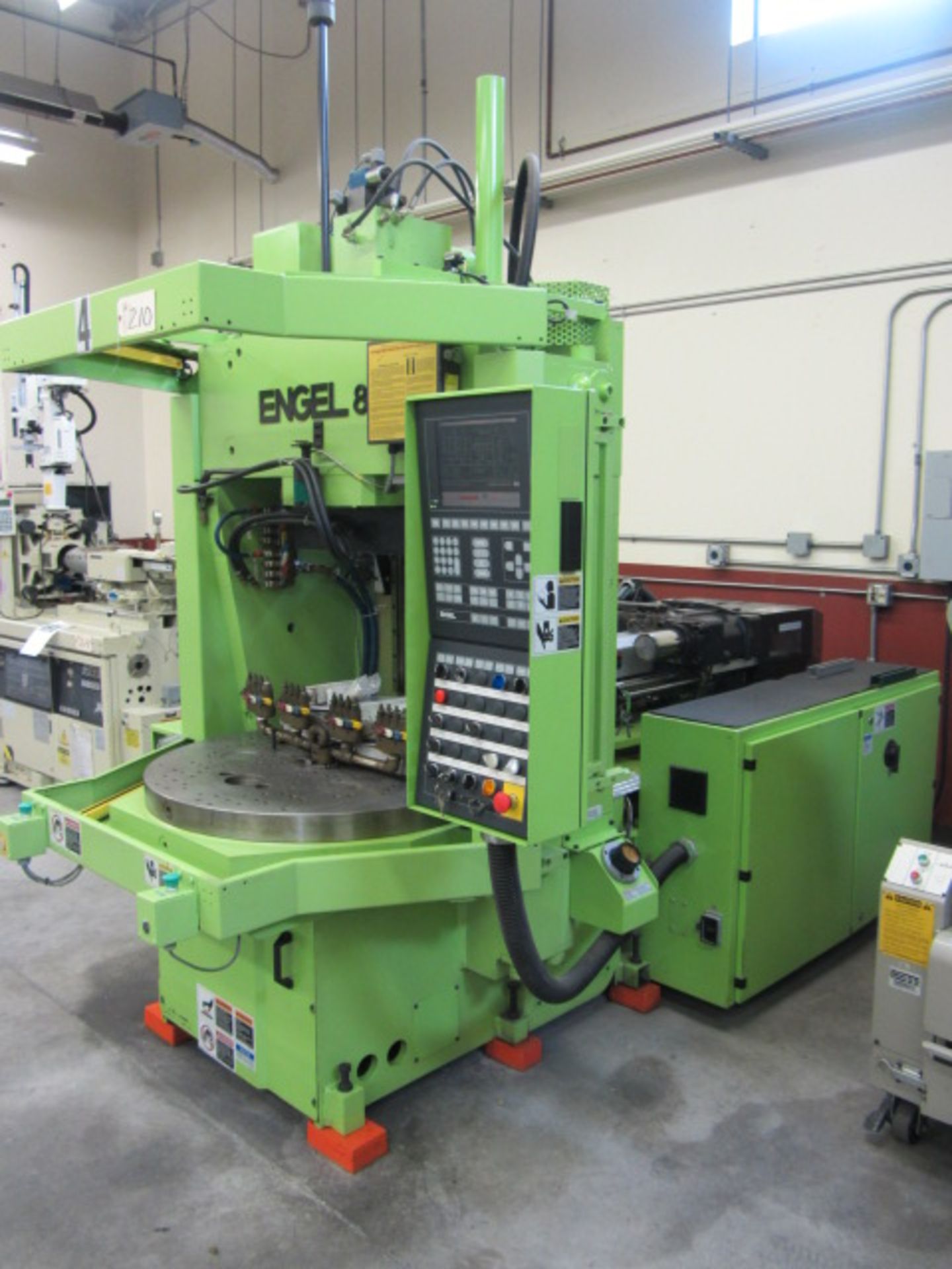 Engel 85 Model ES330H/85US 85 Ton Vertical Plastic Injection Molder with 38'' Diameter 180 Degree - Image 4 of 7