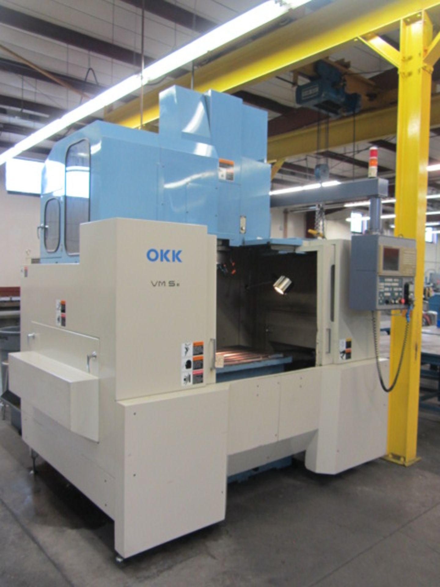 OKK Model VM5II CNC Vertical Machining Center with #50 Taper Spindle Speeds to 8000 RPM, 22'' x 41'' - Image 5 of 8