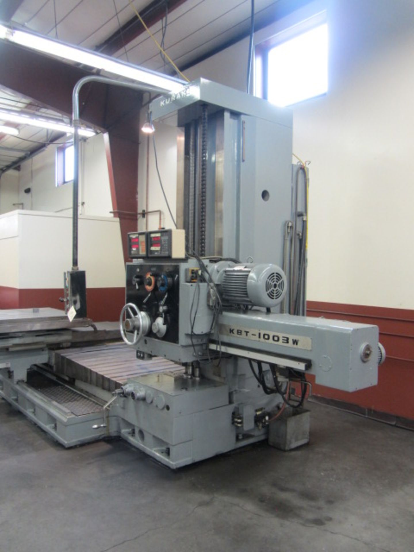 Kuraki Model KBT-1003W 4'' Table Type Horizontal Boring Mill with 41'' x 47'' Rotary Table, Approx - Image 2 of 9