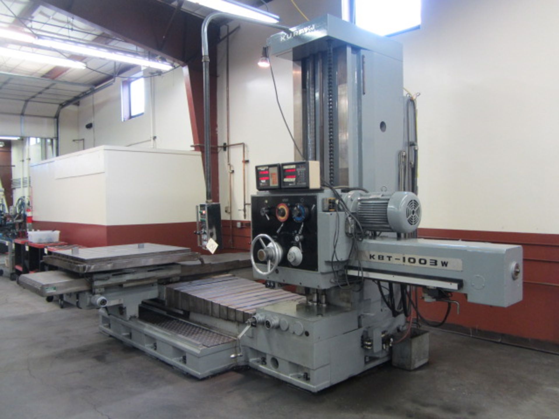 Kuraki Model KBT-1003W 4'' Table Type Horizontal Boring Mill with 41'' x 47'' Rotary Table, Approx - Image 9 of 9