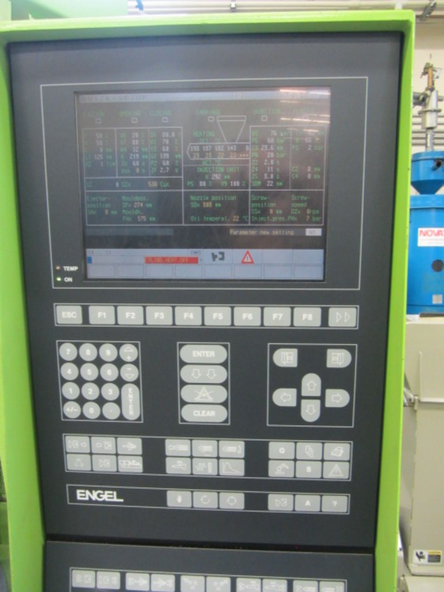 Engel 85 Model ES330H/85US 85 Ton Vertical Plastic Injection Molder with 38'' Diameter 180 Degree - Image 3 of 7