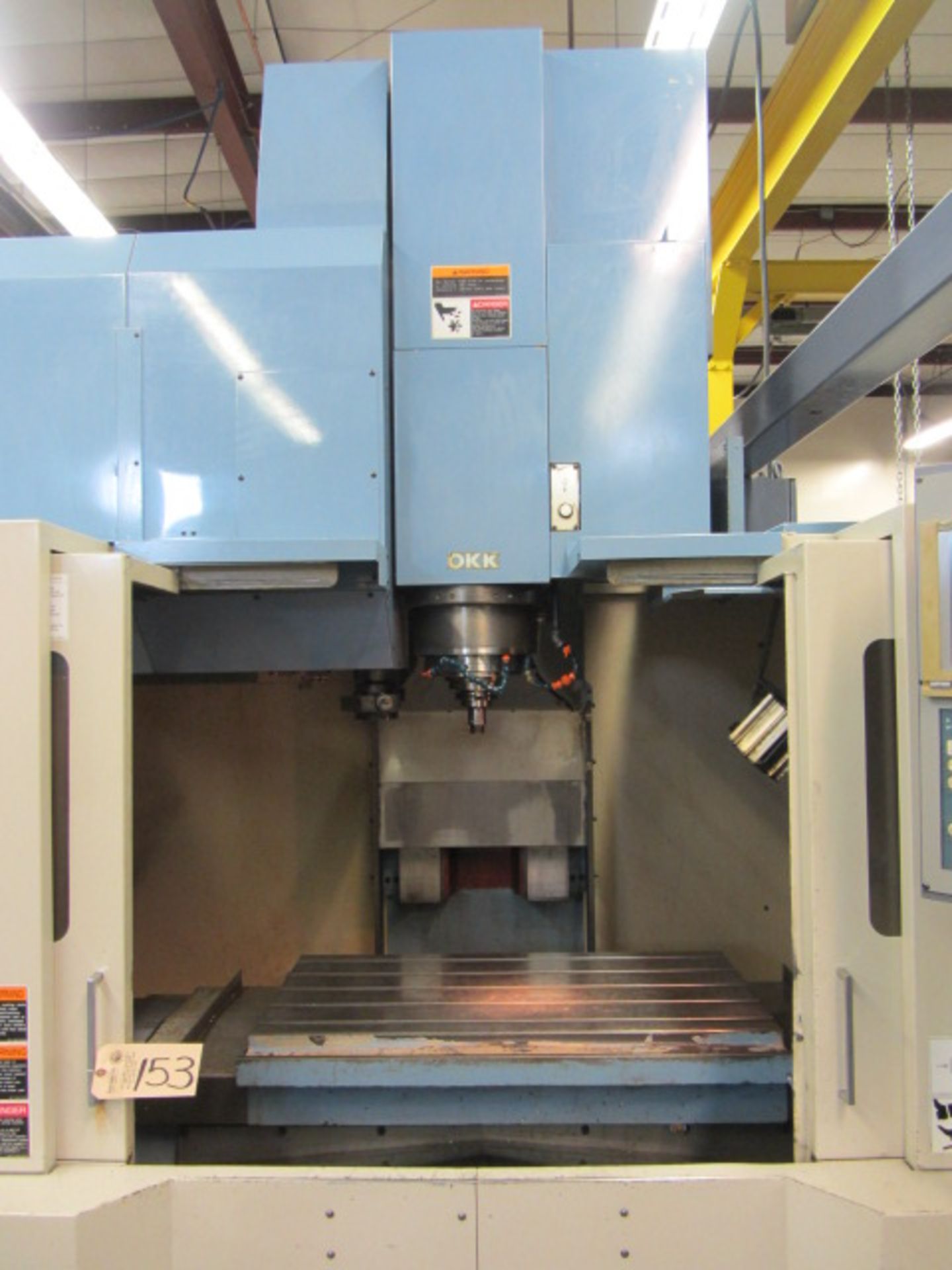 OKK Model VM5II CNC Vertical Machining Center with #50 Taper Spindle Speeds to 8000 RPM, 22'' x 41'' - Image 3 of 8