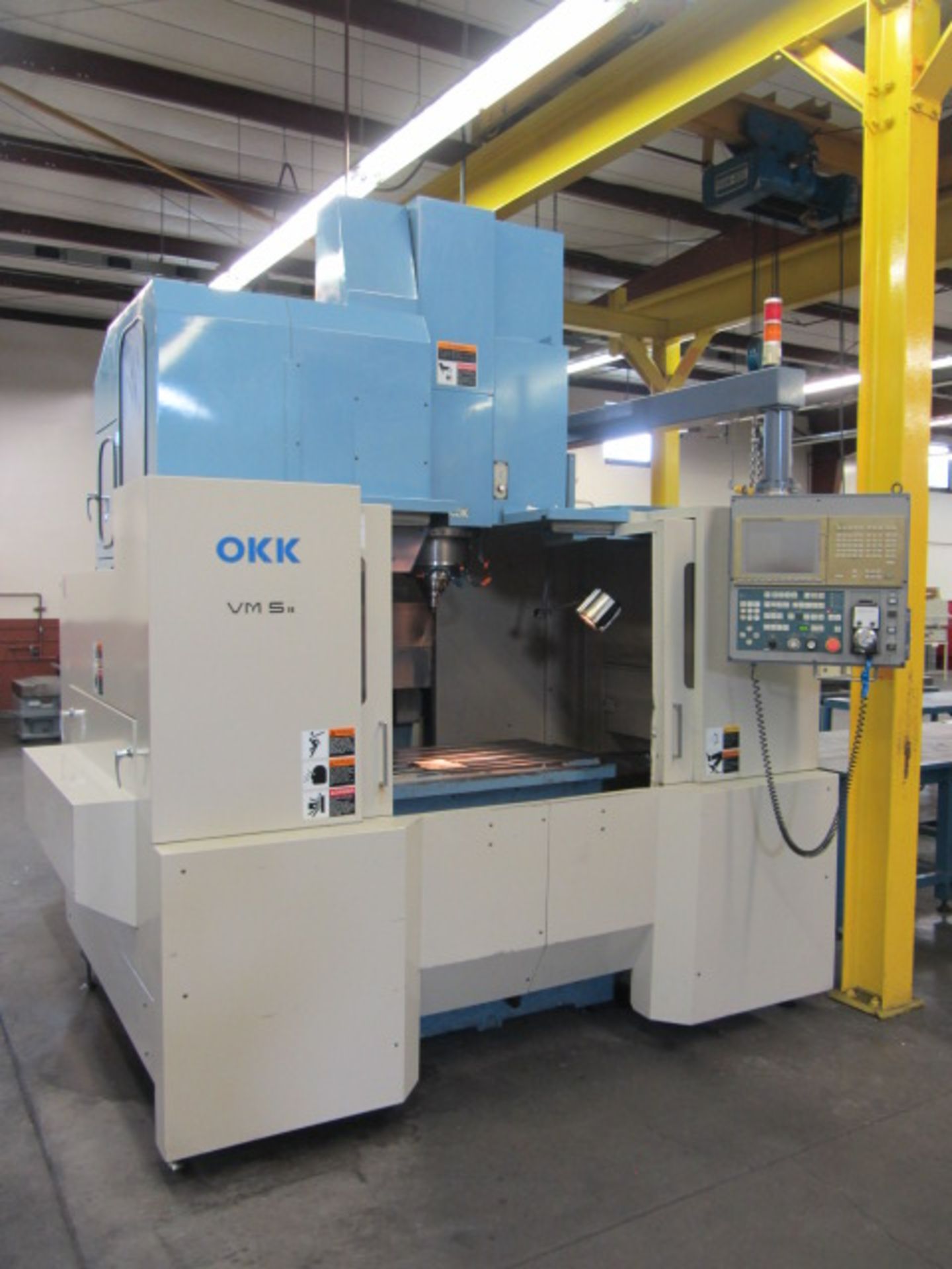 OKK Model VM5II CNC Vertical Machining Center with #50 Taper Spindle Speeds to 8000 RPM, 22'' x 41''