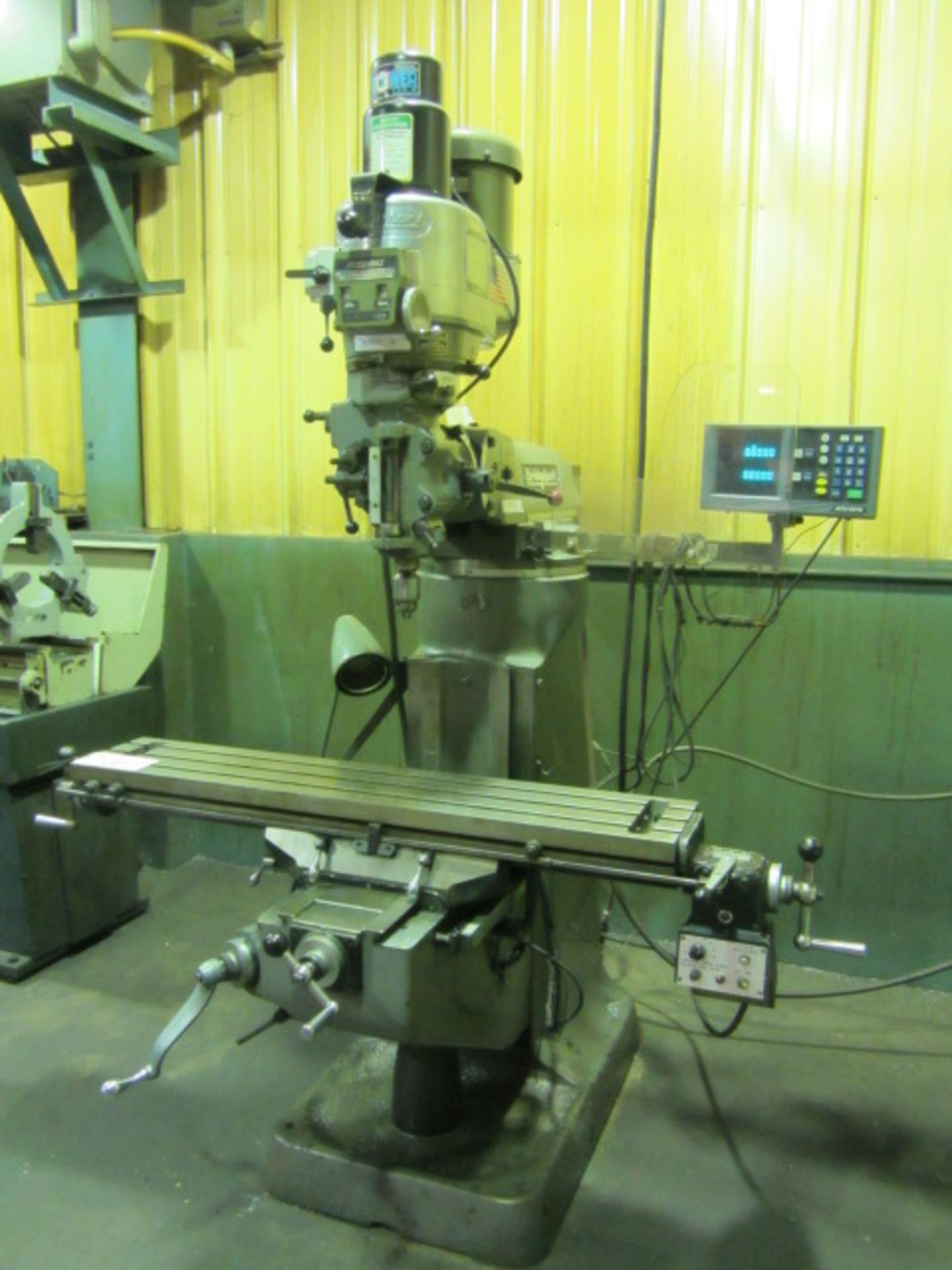 Bridgeport Variable Speed Vertical Milling Machine with 9'' x 48'' Power Feed Table, R-8 Spindle - Image 4 of 5