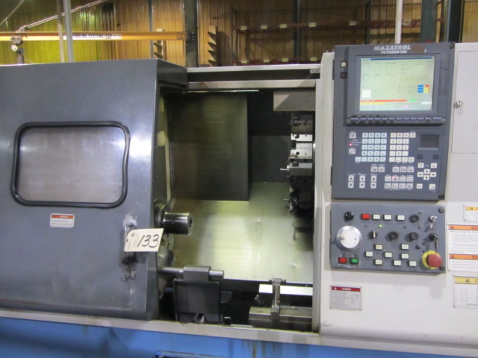 Mazak Model QT 250 CNC Turning Center with 3-Jaw Power Chuck, Collet Chuck, 24'' Centers to - Image 2 of 6