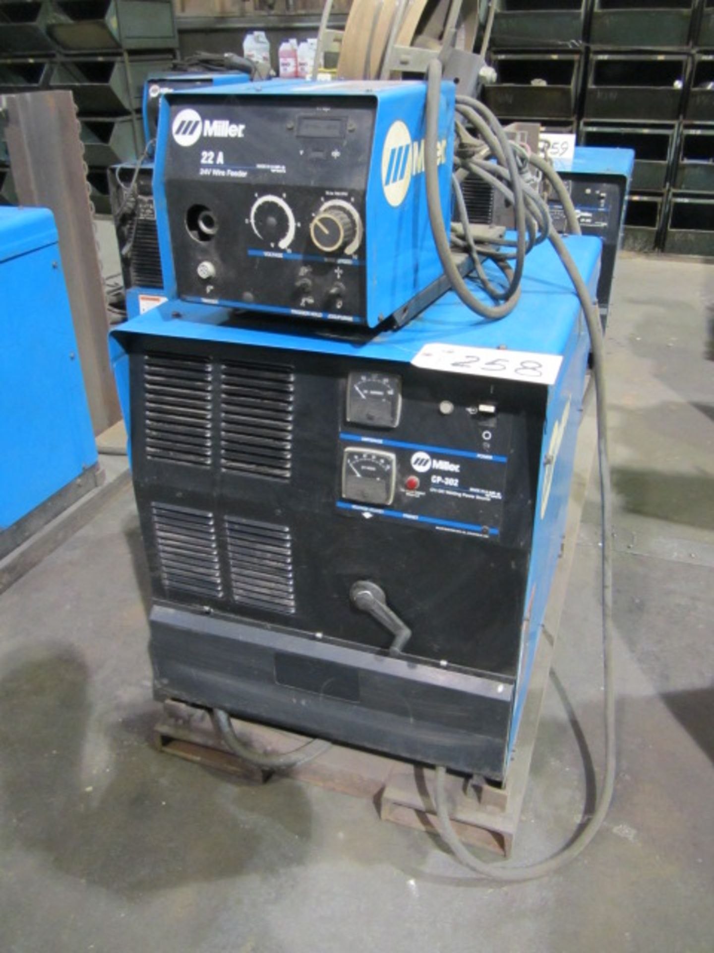 Miller Model CP-302 Welder with Miller 22A Wire Feeder, sn:LA214766