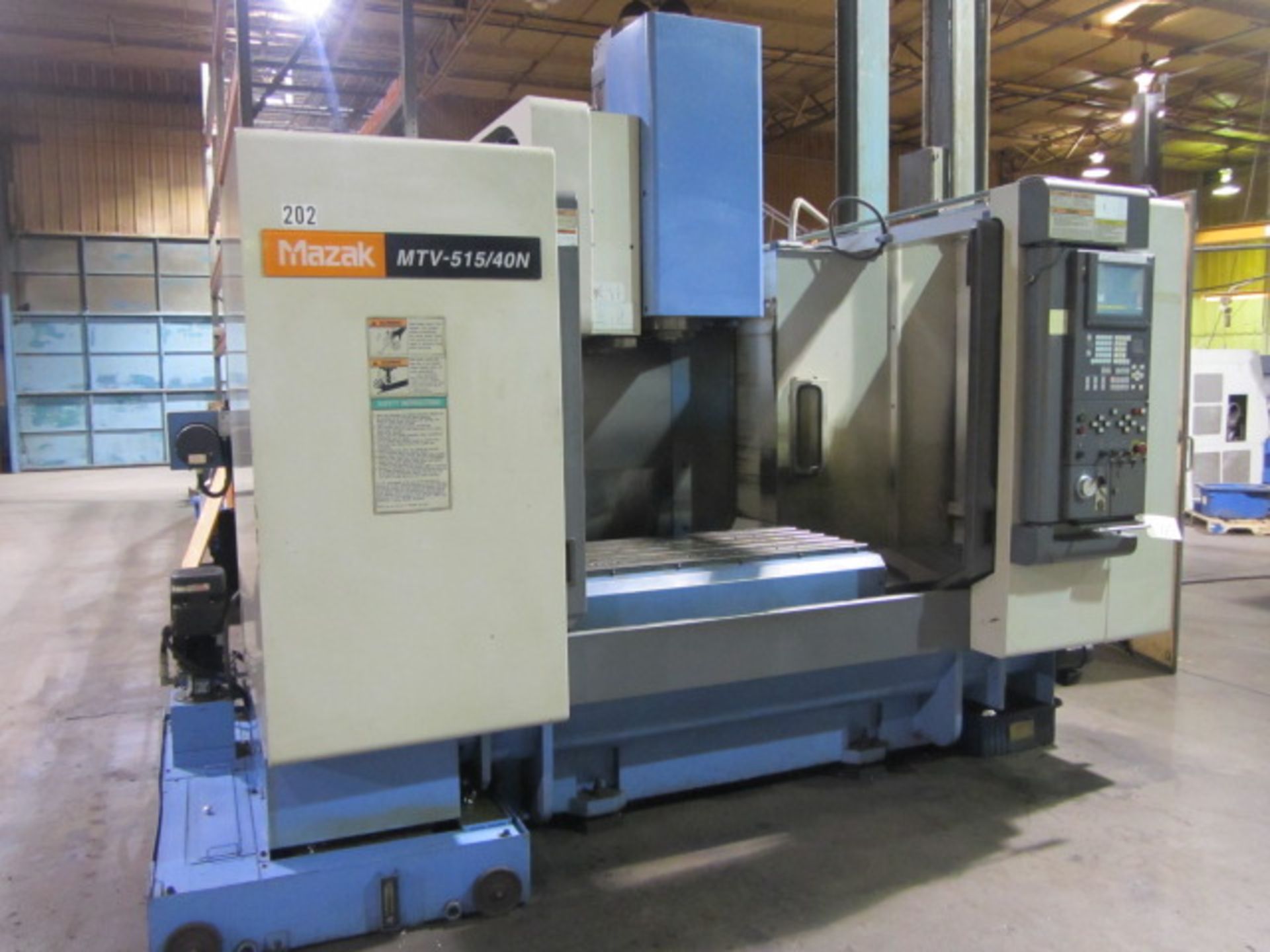 Mazak Model V515/40N CNC Vertical Machining Center with #50 Taper Spindle Speeds to 6000 RPM, 30 - Image 3 of 8