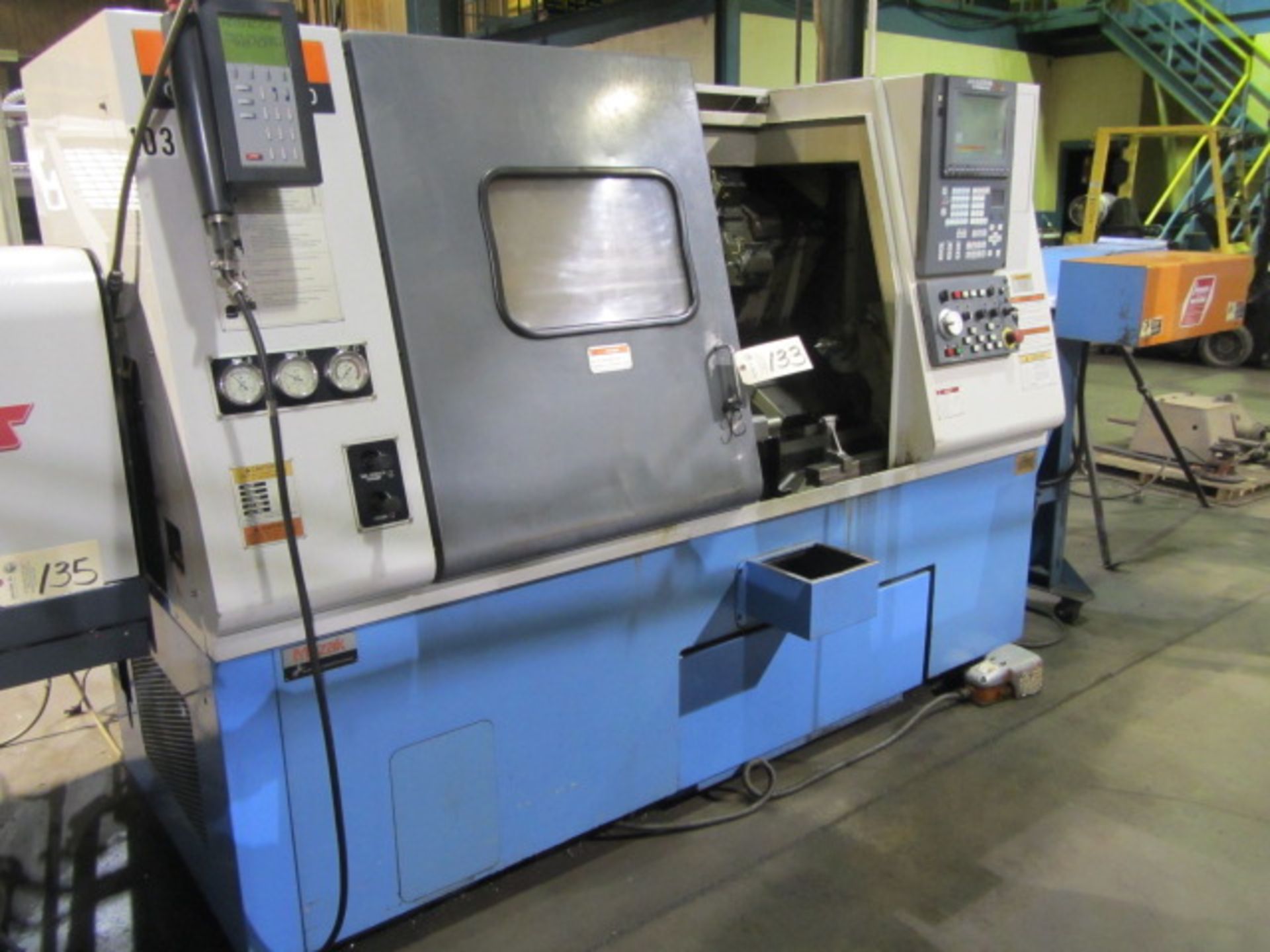 Mazak Model QT 250 CNC Turning Center with 3-Jaw Power Chuck, Collet Chuck, 24'' Centers to - Image 6 of 6