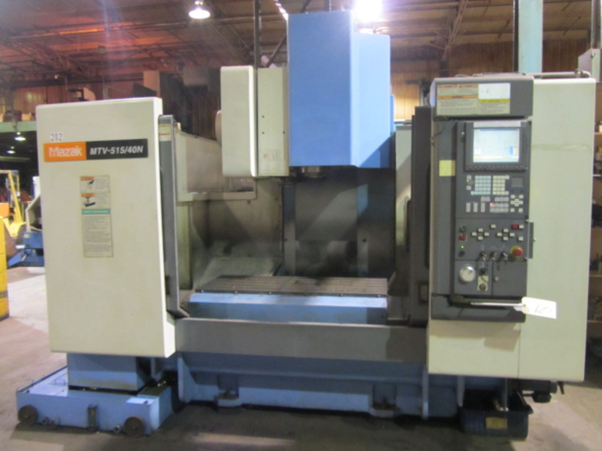 Mazak Model V515/40N CNC Vertical Machining Center with #50 Taper Spindle Speeds to 6000 RPM, 30 - Image 4 of 8