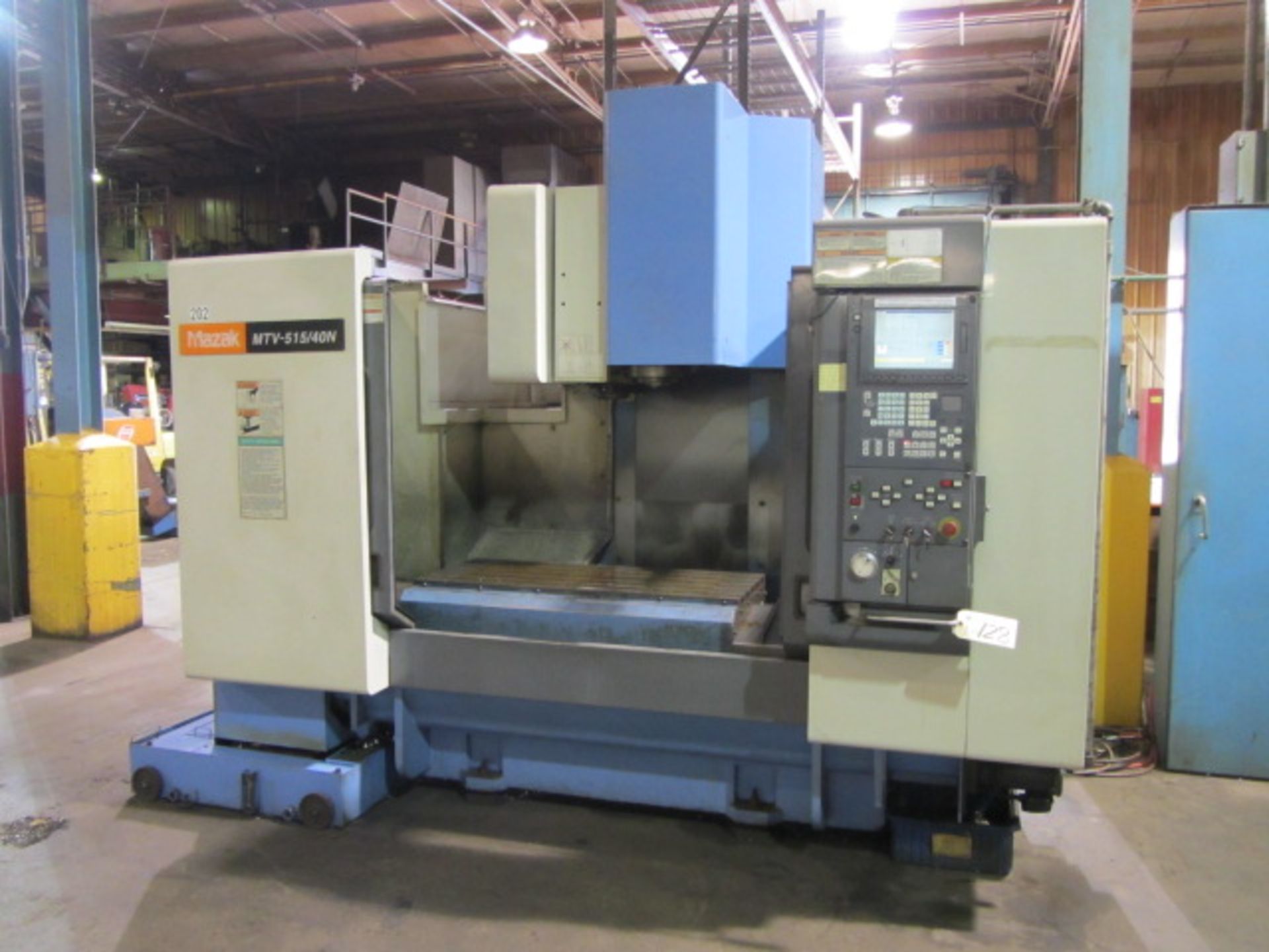 Mazak Model V515/40N CNC Vertical Machining Center with #50 Taper Spindle Speeds to 6000 RPM, 30