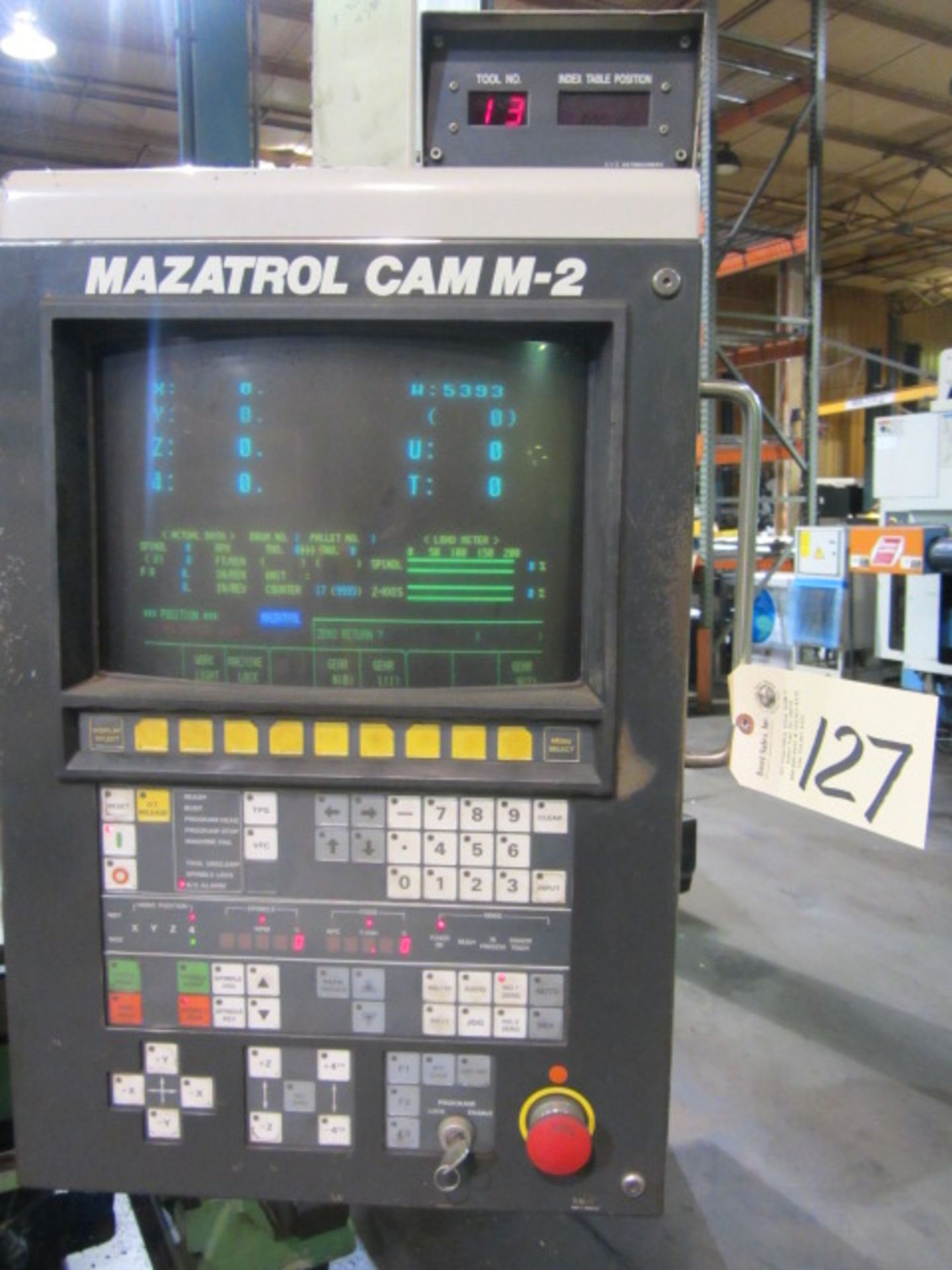 Mazak Model SV-20 Large Capacity CNC Vertical Machining Center with #50 Taper Spindle Speeds to 3600 - Image 2 of 8