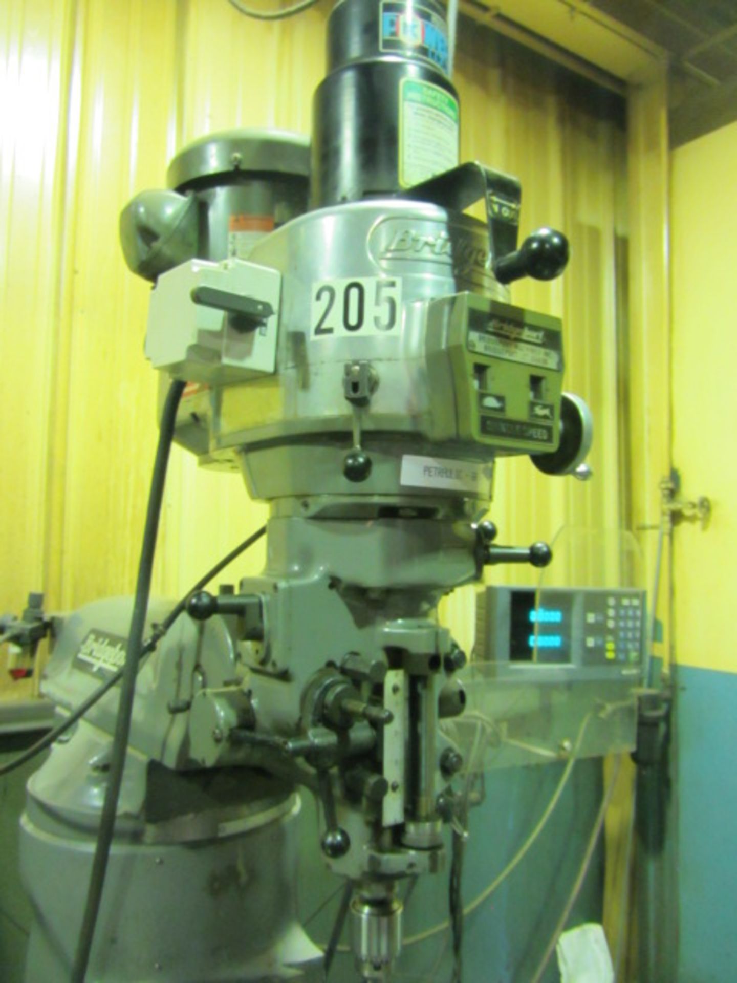 Bridgeport Variable Speed Vertical Milling Machine with 9'' x 48'' Power Feed Table, R-8 Spindle - Image 2 of 5