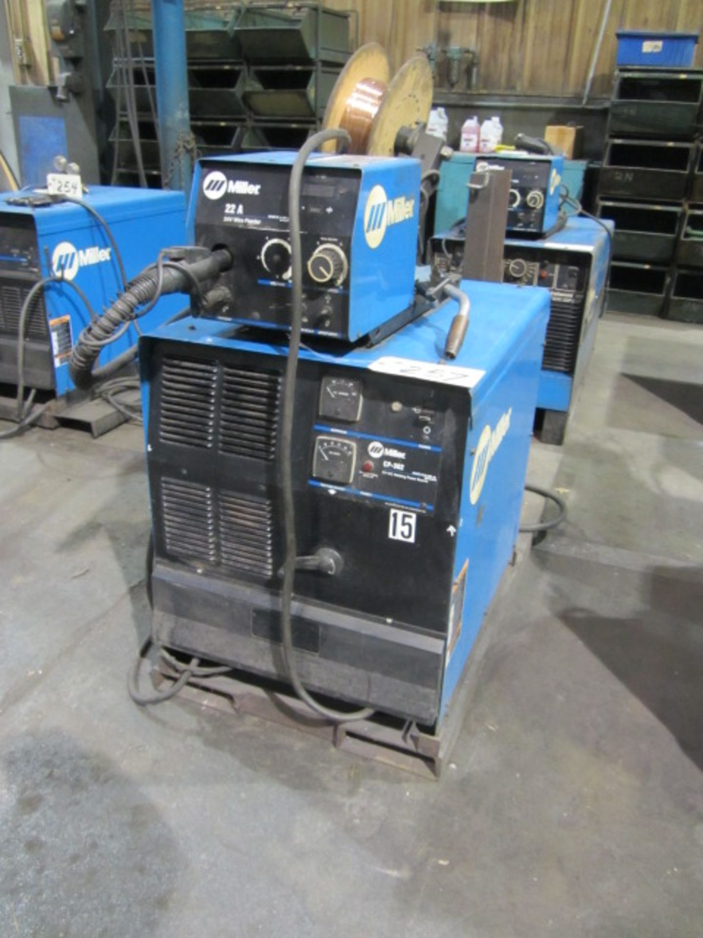 Miller Model CP-302 Welder with Miller 22A Wire Feeder, sn:LA214669