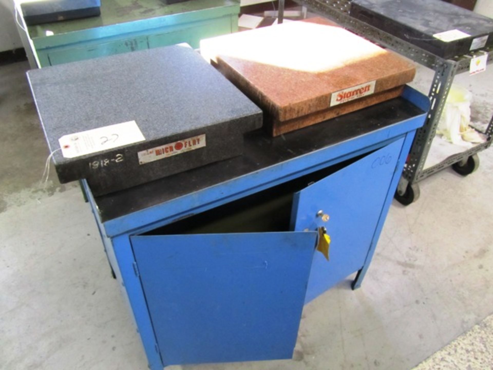 (2) 18'' x 18'' Granite Surface Plates with Cabinets