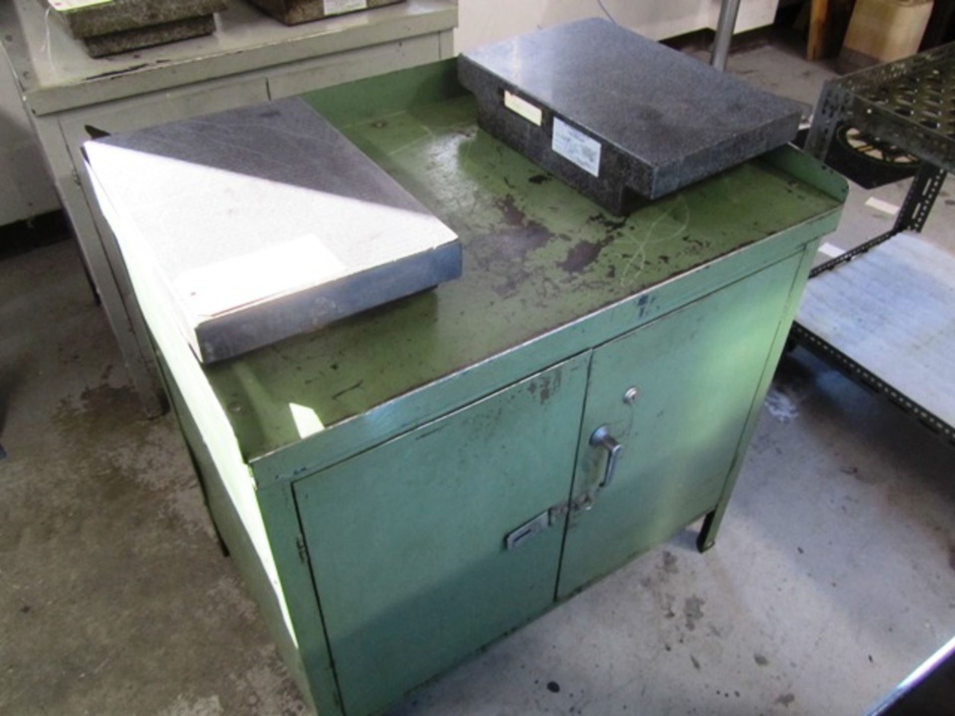 (2) 12'' x 18'' Granite Surface Plates with Cabinets