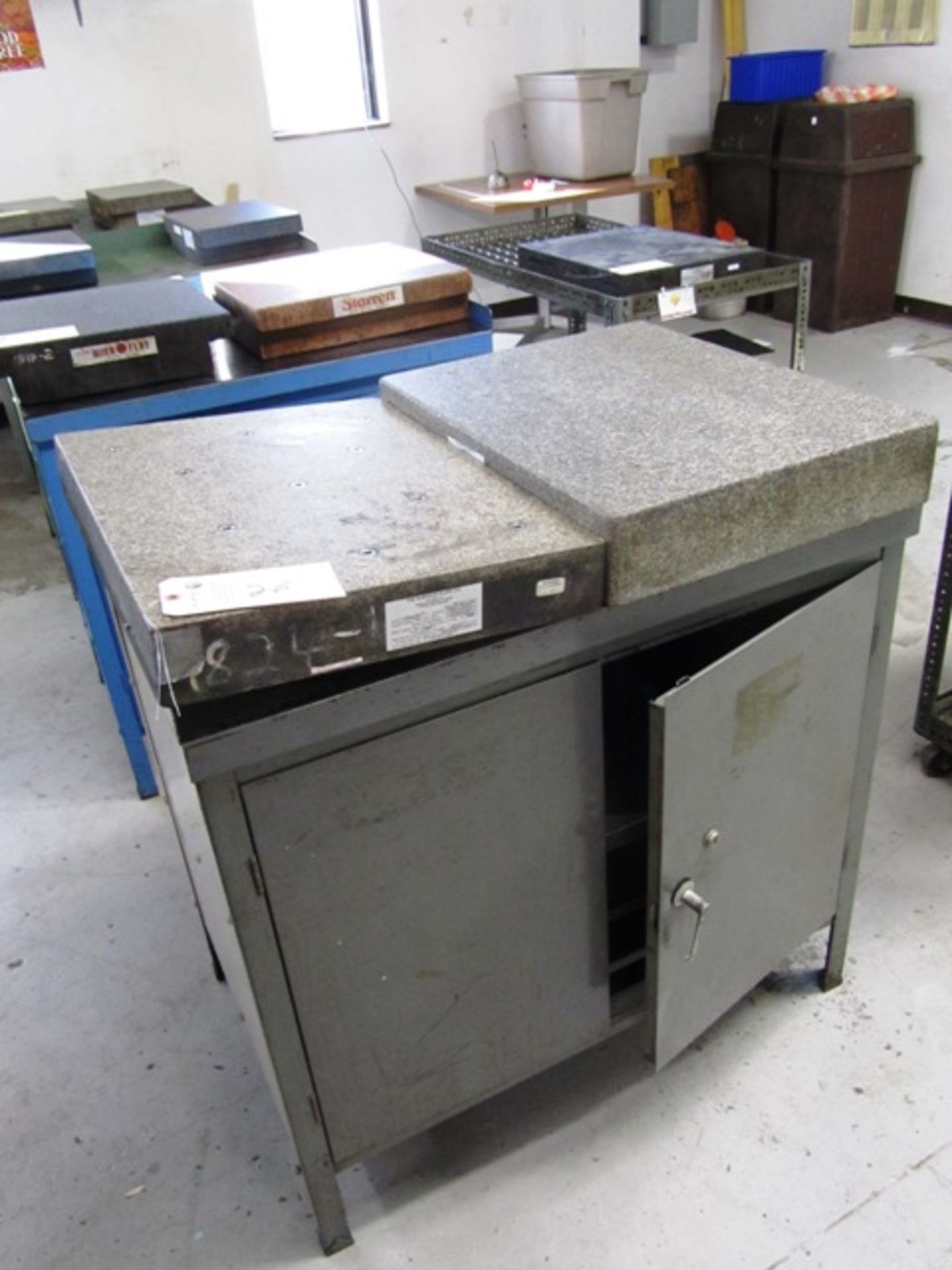 (2) 18'' x 24'' Granite Surface Plates with Cabinets