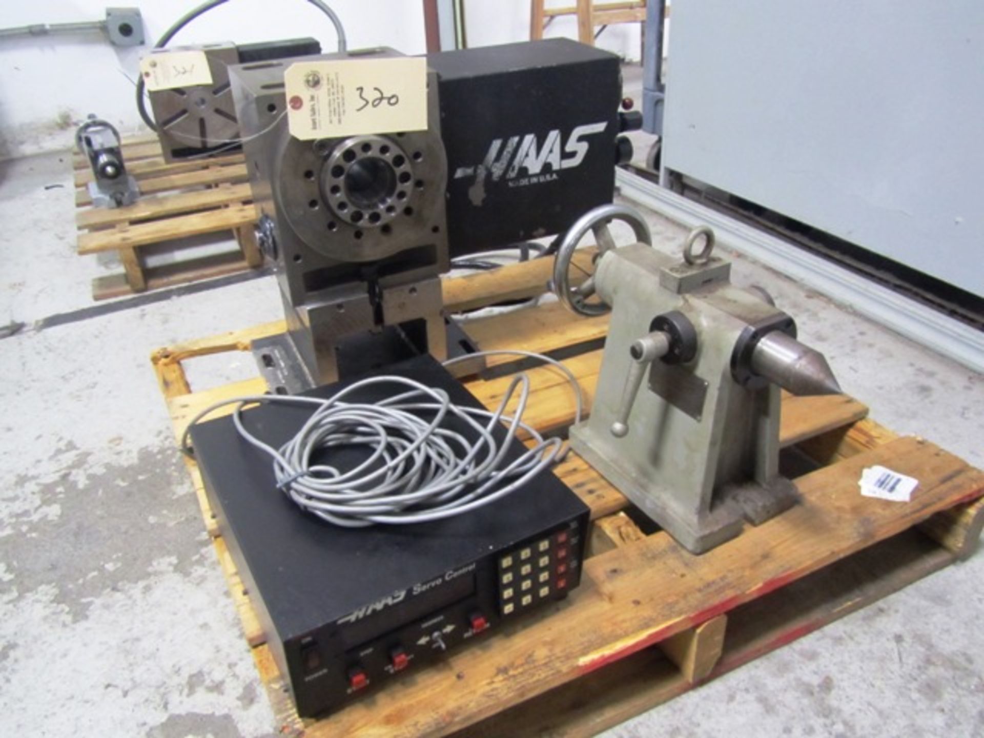 Haas 8'' 4th Axis Rotary Table with Tailstock, Haas Servo Control