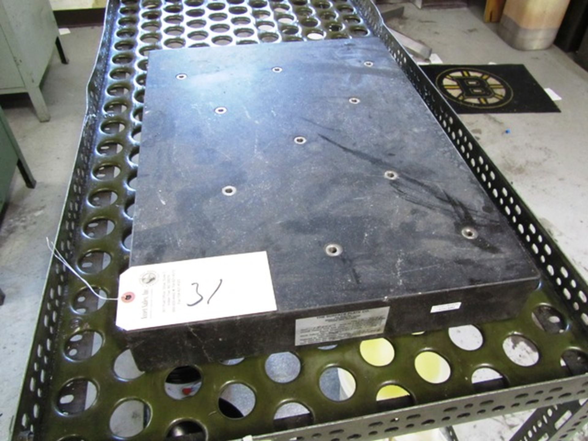 17-1/2'' x 24'' Drilled & Tapped Granite Surface Plate on Cart