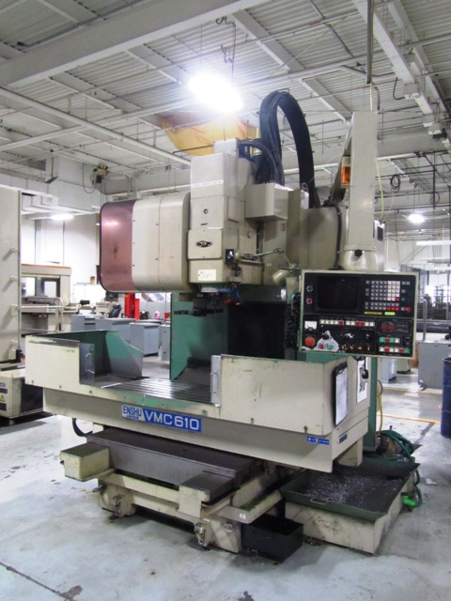 Enshu Model VMC610 CNC Vertical Machining Center with #50 Taper Spindle Speeds to Approx 3500 RPM,