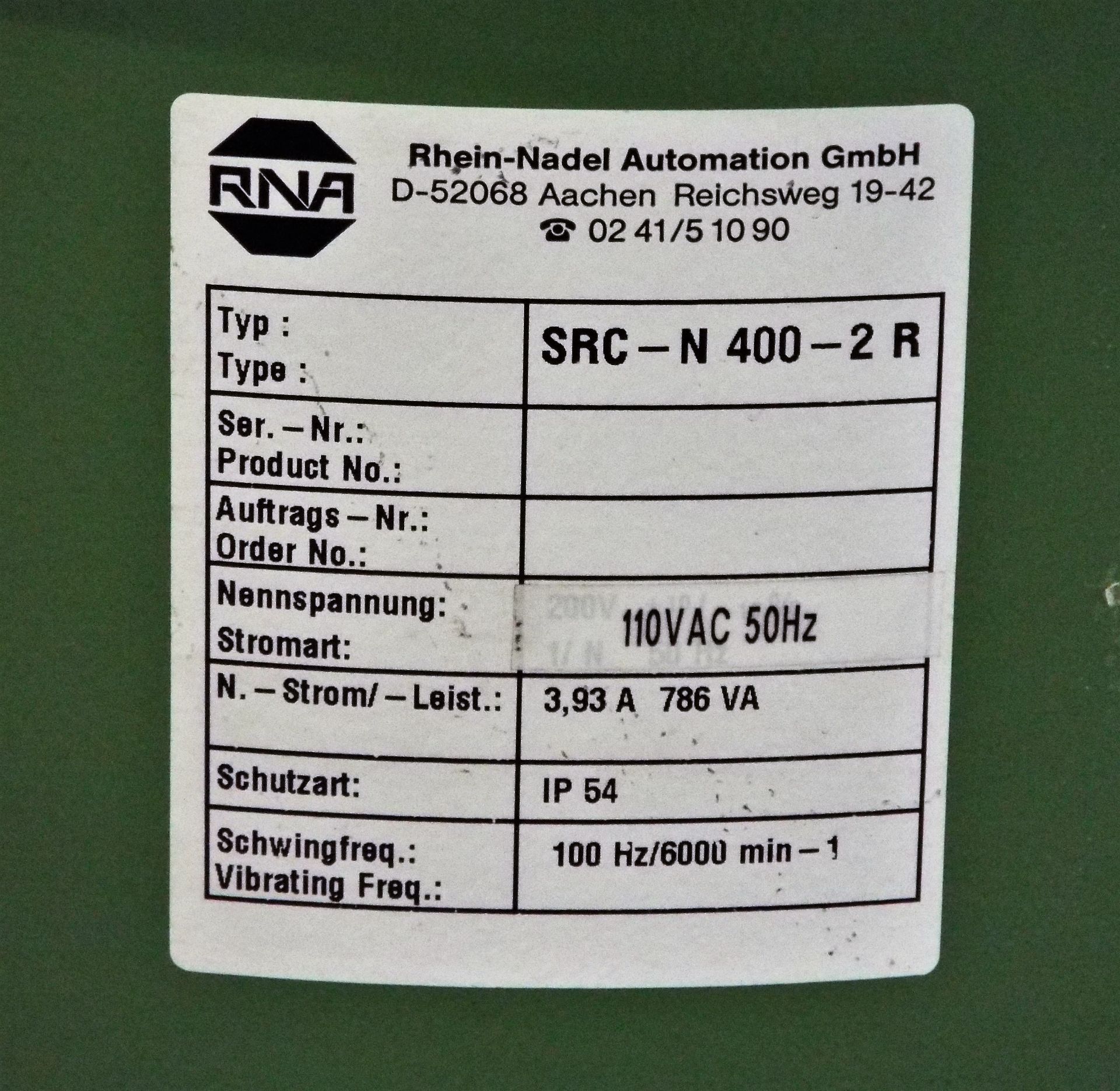 RNA Mass Parts Vibratory Bowl Feeding System - Image 3 of 7