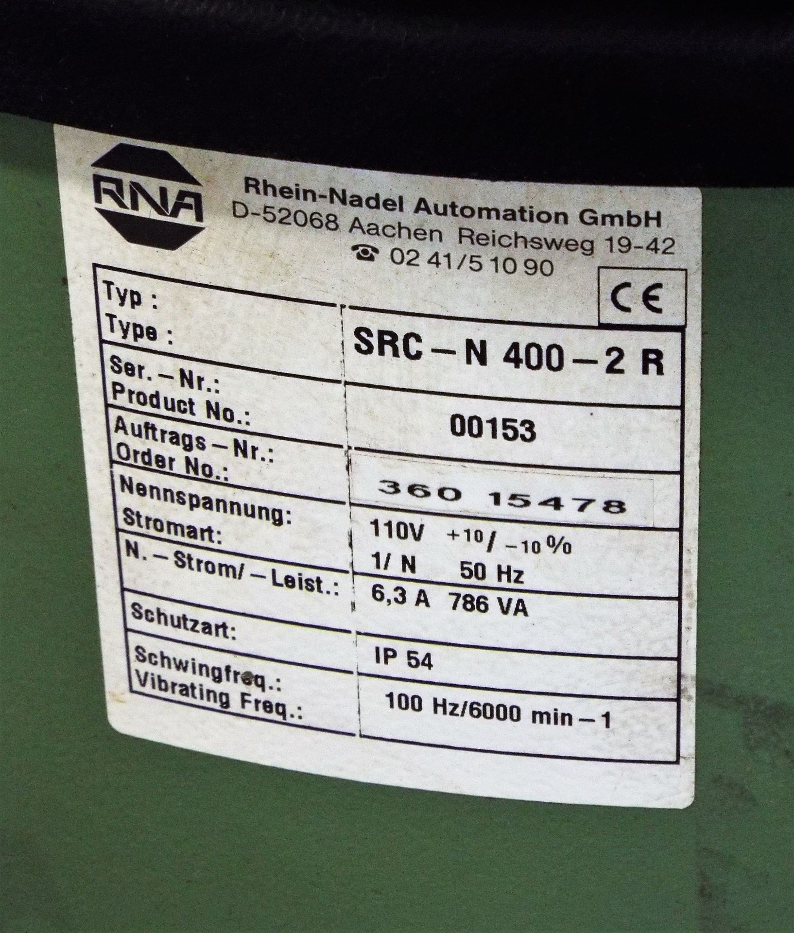 RNA Mass Parts Vibratory Bowl Feeding System - Image 5 of 8