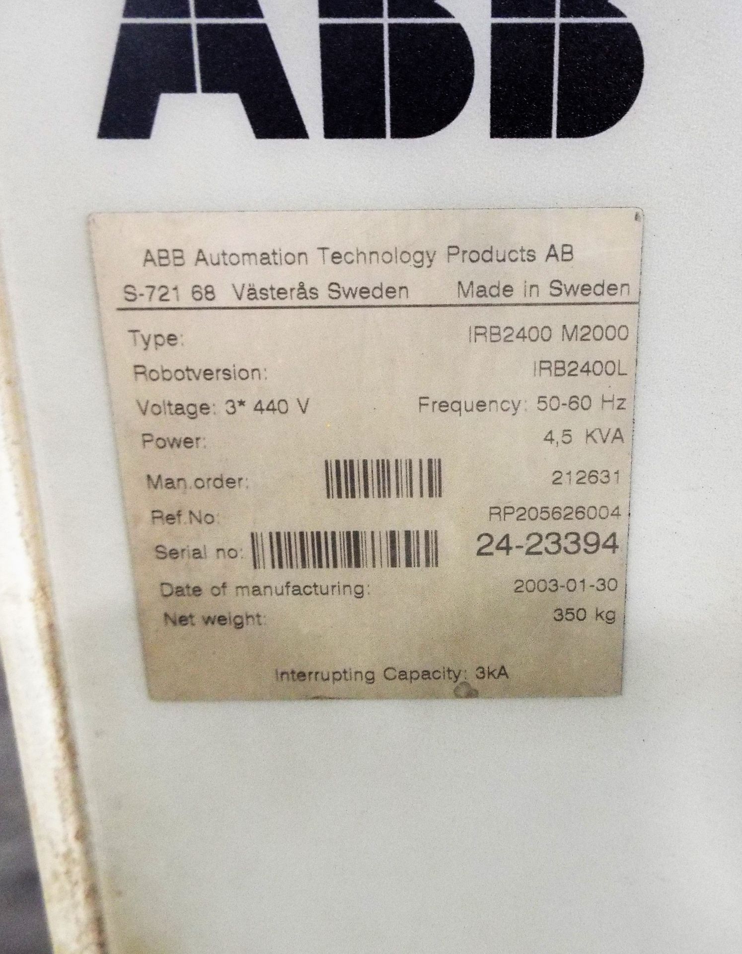 ABB-IRB 2400L Robotic MIG Welding Set. - Image 11 of 22