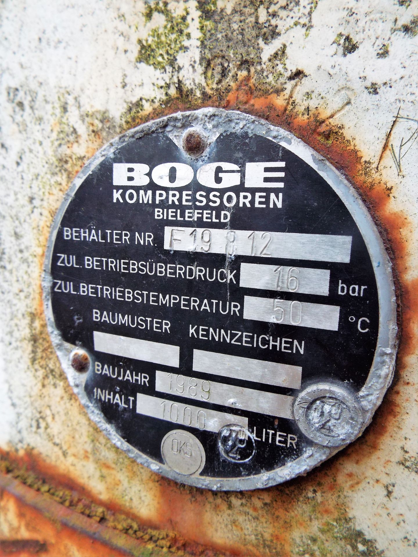Boge Air Receiver - Image 2 of 3