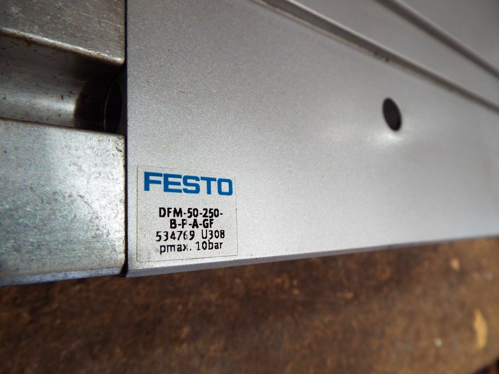 Festo Pneumatic Guided Double Action Cylinders. - Image 2 of 4