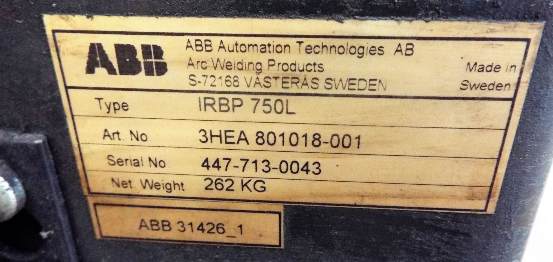 ABB-IRBP-750L Positioner. - Image 2 of 3