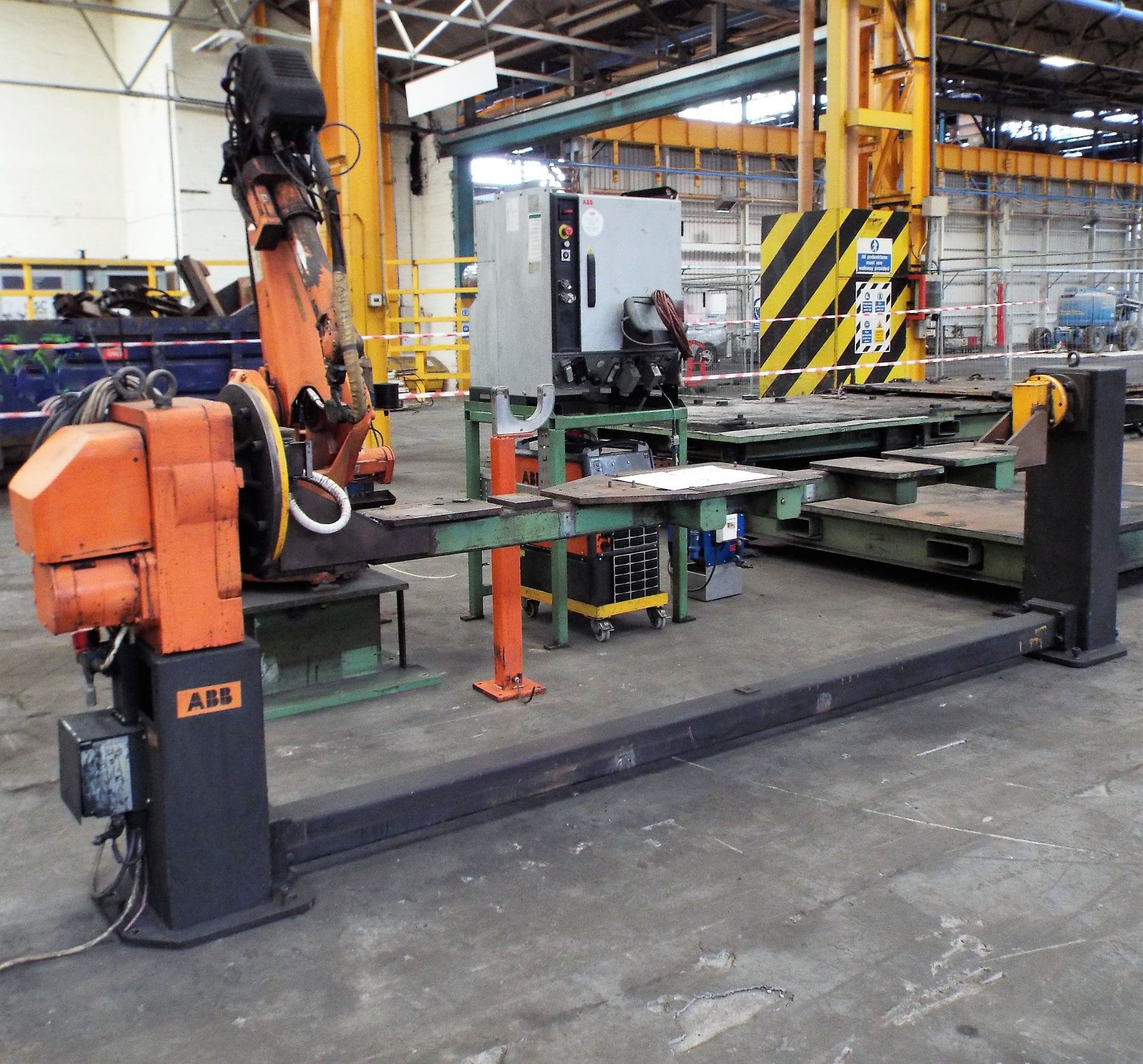 Walk Through Video of The ABB Mig Welding Robots,Support Equipment and ESAB Welding Sets.