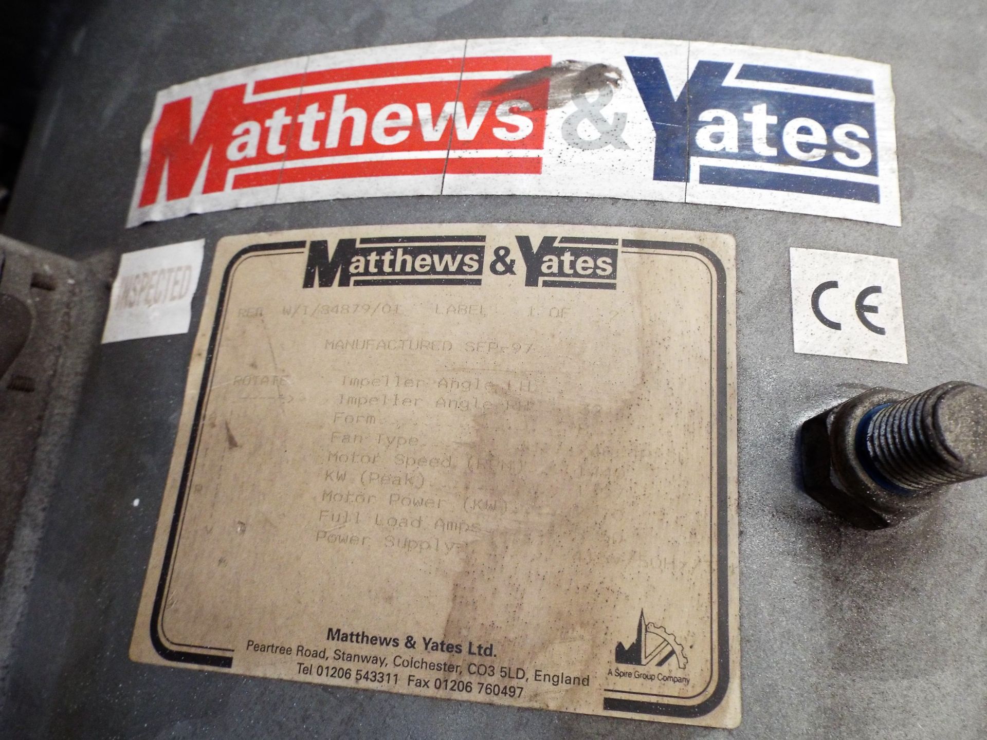 Matthews & Yates Axial Fans (Pair) - Image 3 of 7