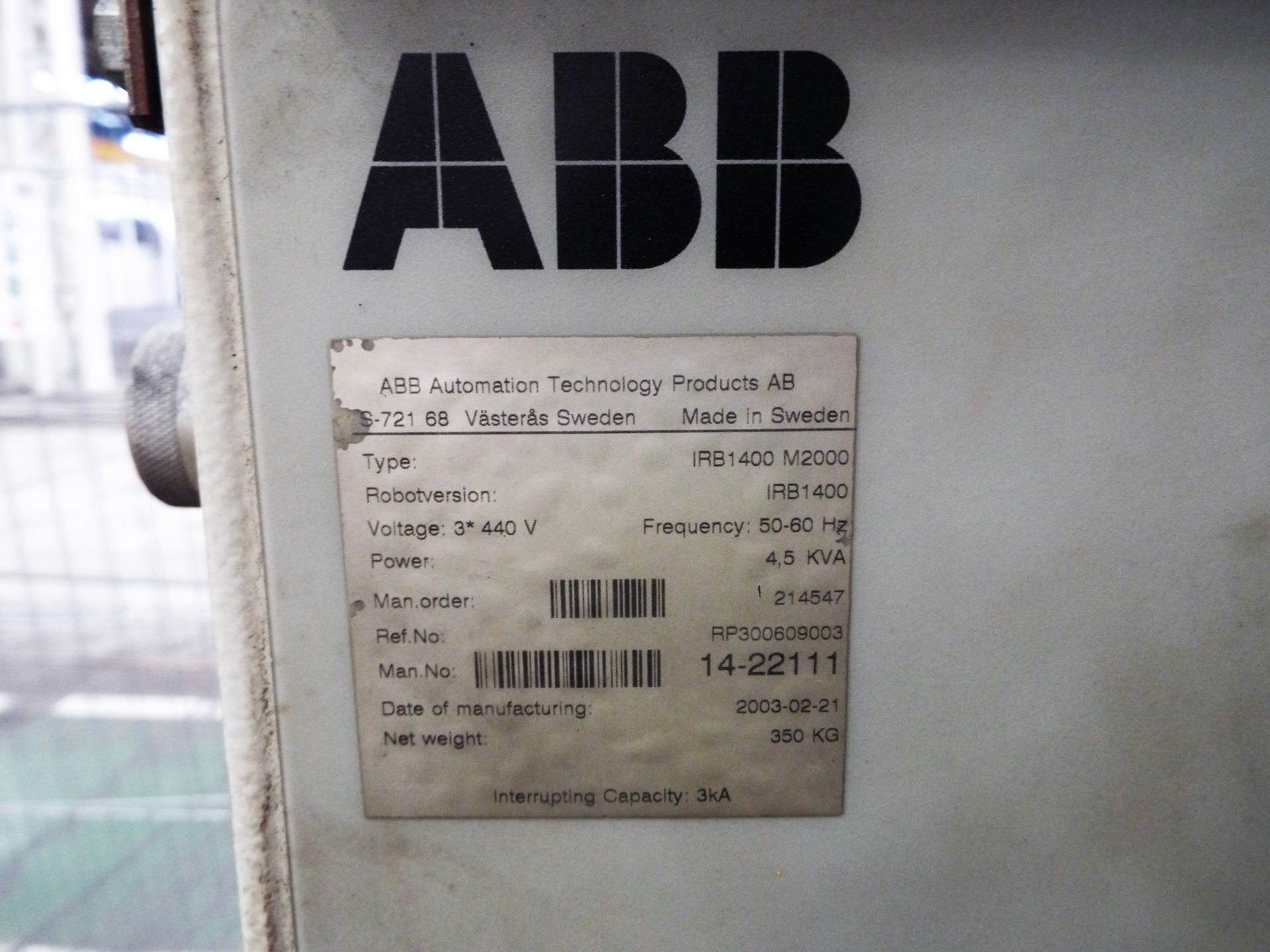 ABB IRB 1400 (M2000) Six Axis Industrial MIG Welding Robot - Image 7 of 10