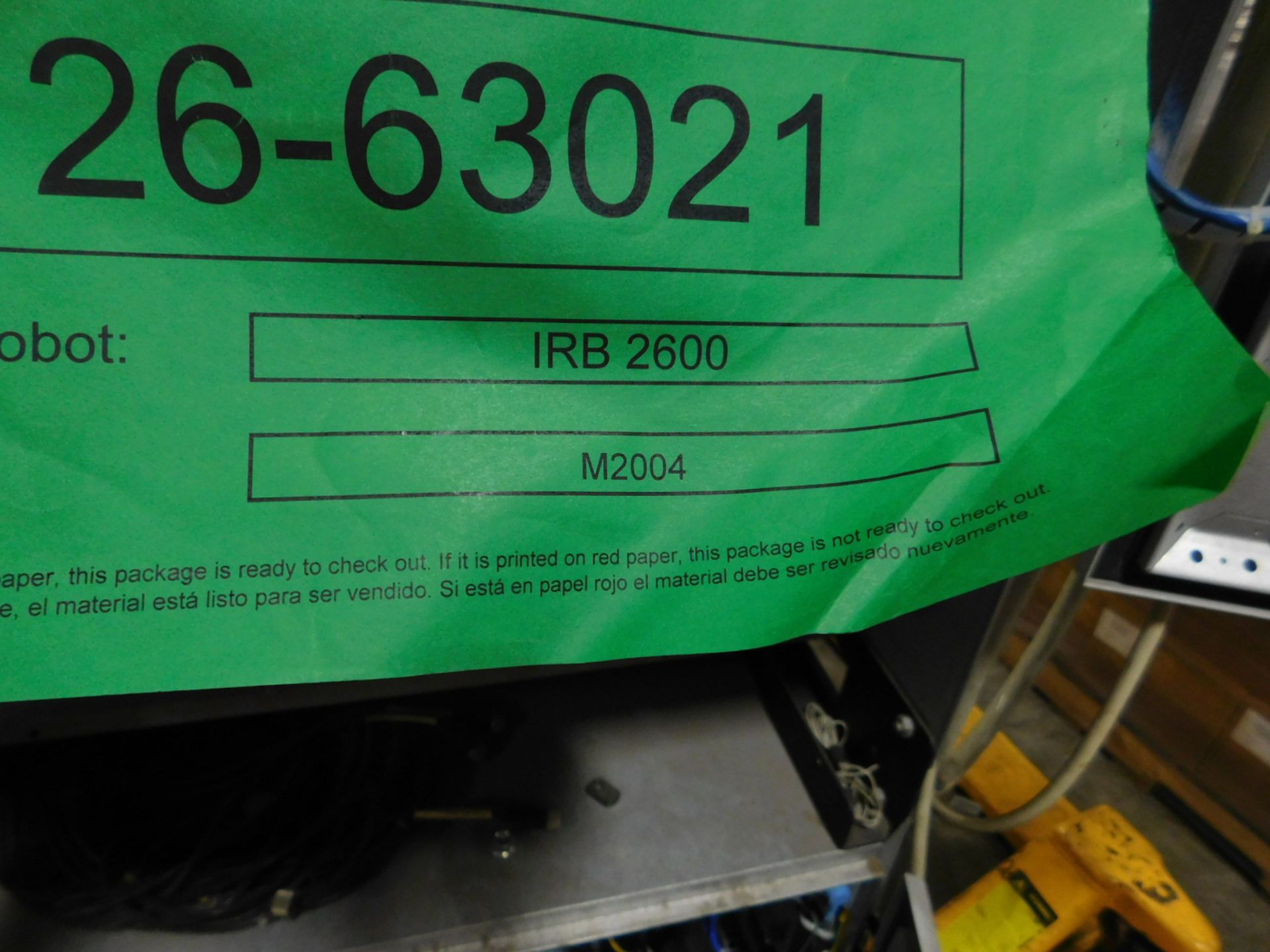 ALLEN BRADLEY 721 68 Vasteras Type of robot IRB2600, Type IRC5 M2004 Ver. 53A 262V, voltage 3X480V - Image 4 of 22