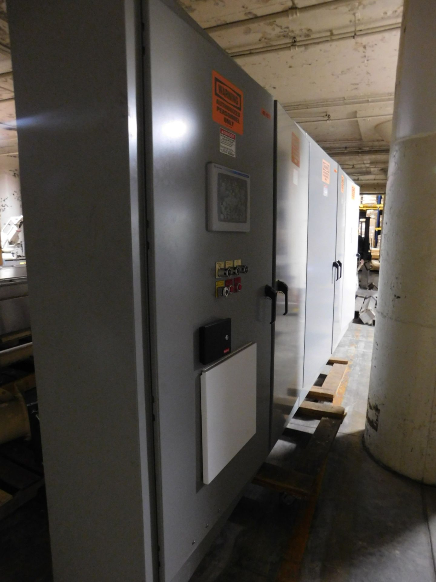 Load PLC Electrical Panel ,480v packaging conveyor, Allen Bradley 22B-D6P0N104 , Allen bradley Power