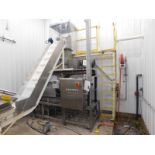Vincent Corporation VPS Pillow Slicer SN:13085 Mfg. 2013 2-20HP MOTORS AND CONVEYORS AND HOPPER 42