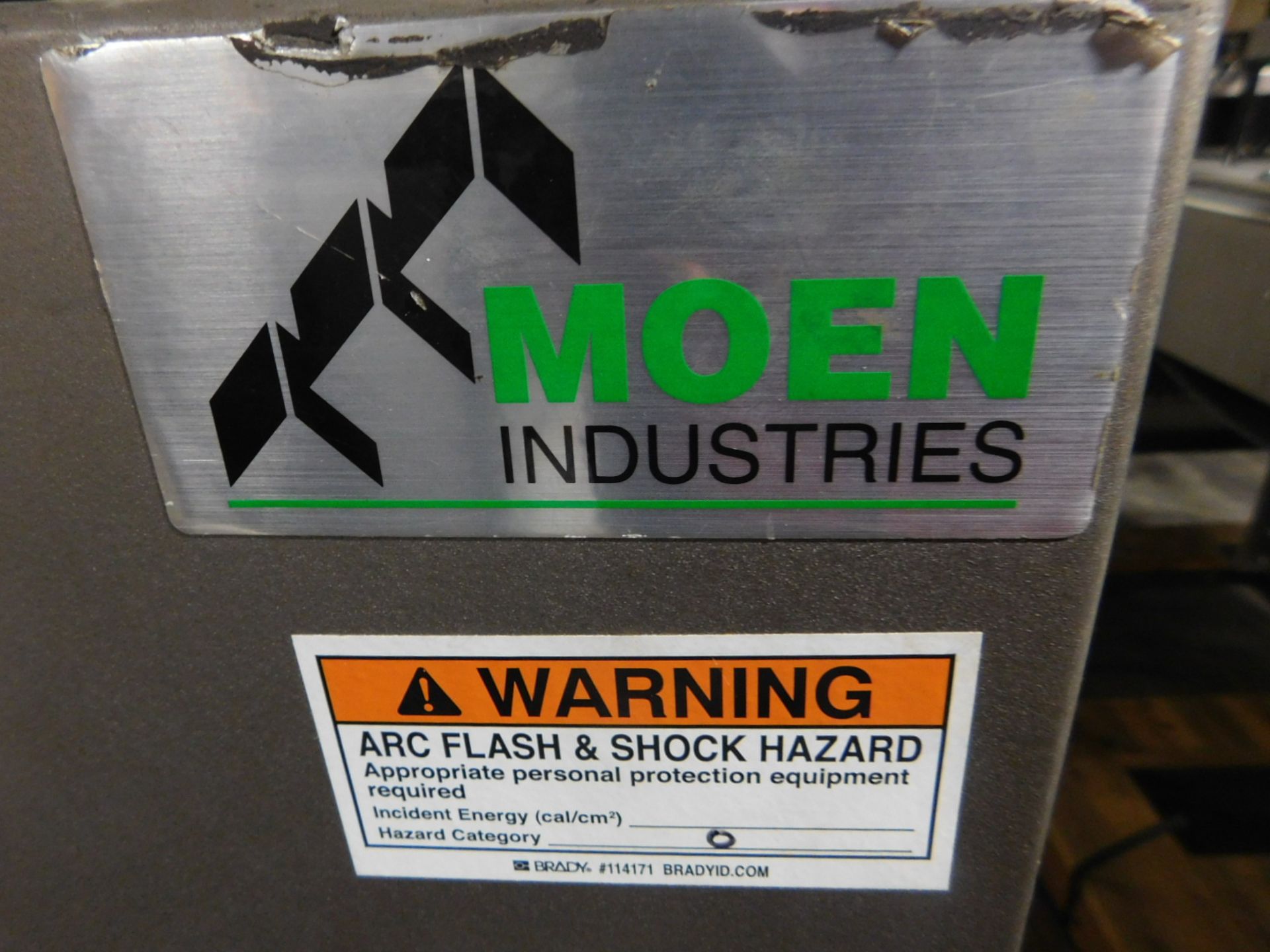 Moem Glue Glue Melter ,240V,15AMPS, PHASE 3, M3A PF106-BIFQ,SN:1049,MFG. 3-2003 :equipment located - Image 2 of 20