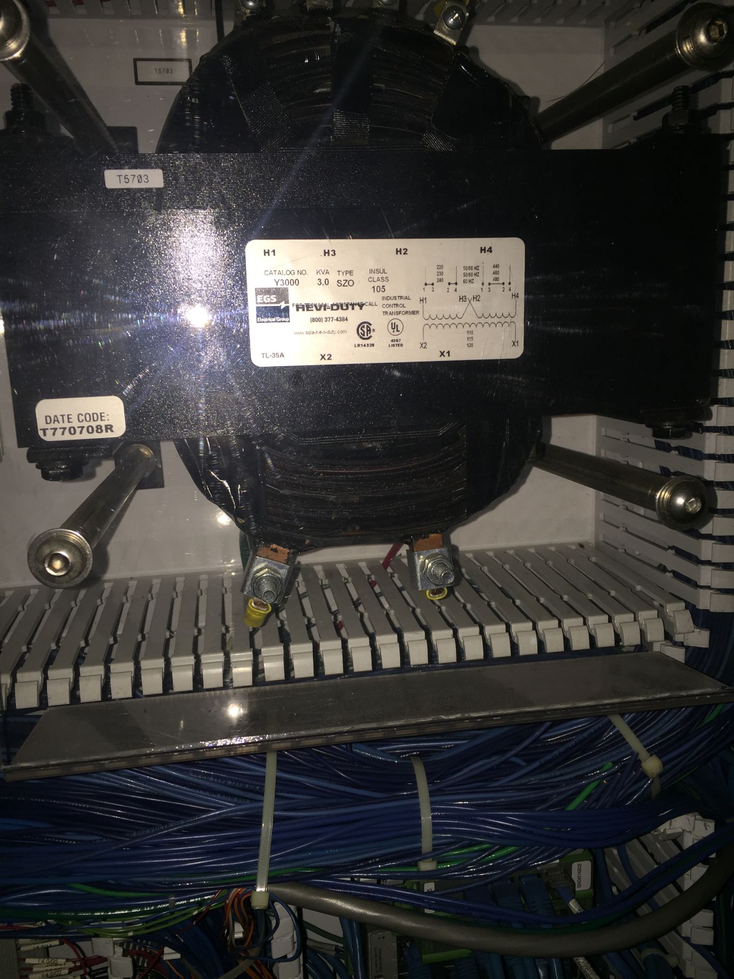 Load PLC Electrical Panel ,480v packaging conveyor, Allen Bradley 22B-D6P0N104 , Allen bradley Power - Image 21 of 26