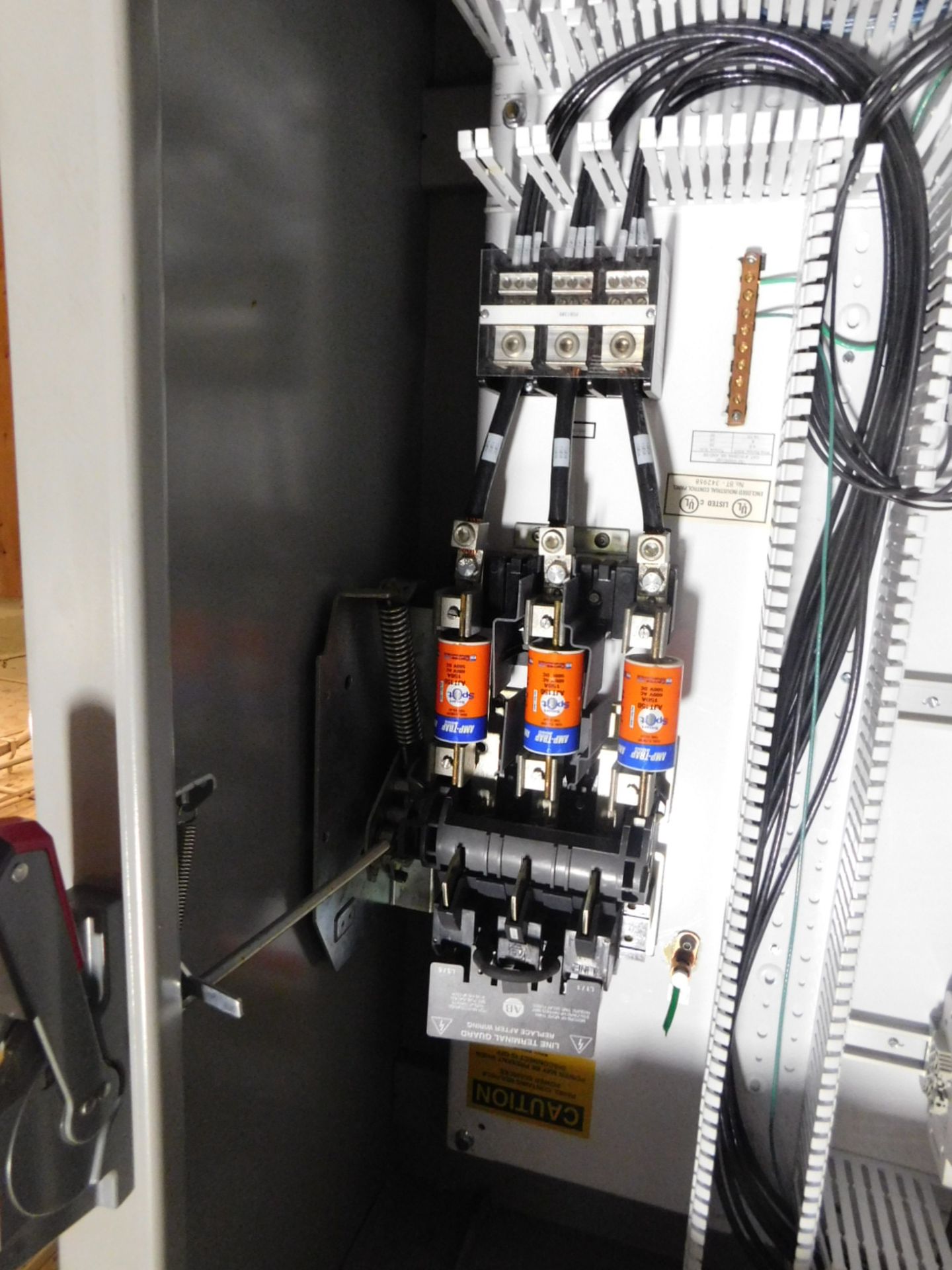 Load PLC Electrical Panel ,480v packaging conveyor, Allen Bradley 22B-D6P0N104 , Allen bradley Power - Image 16 of 26
