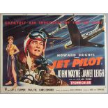 Jet Pilot (1951) first release original British Quad film poster. Starring John Wayne.