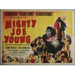 Mighty Joe Young (1949) first release original British Quad film poster. Produced by John Ford.